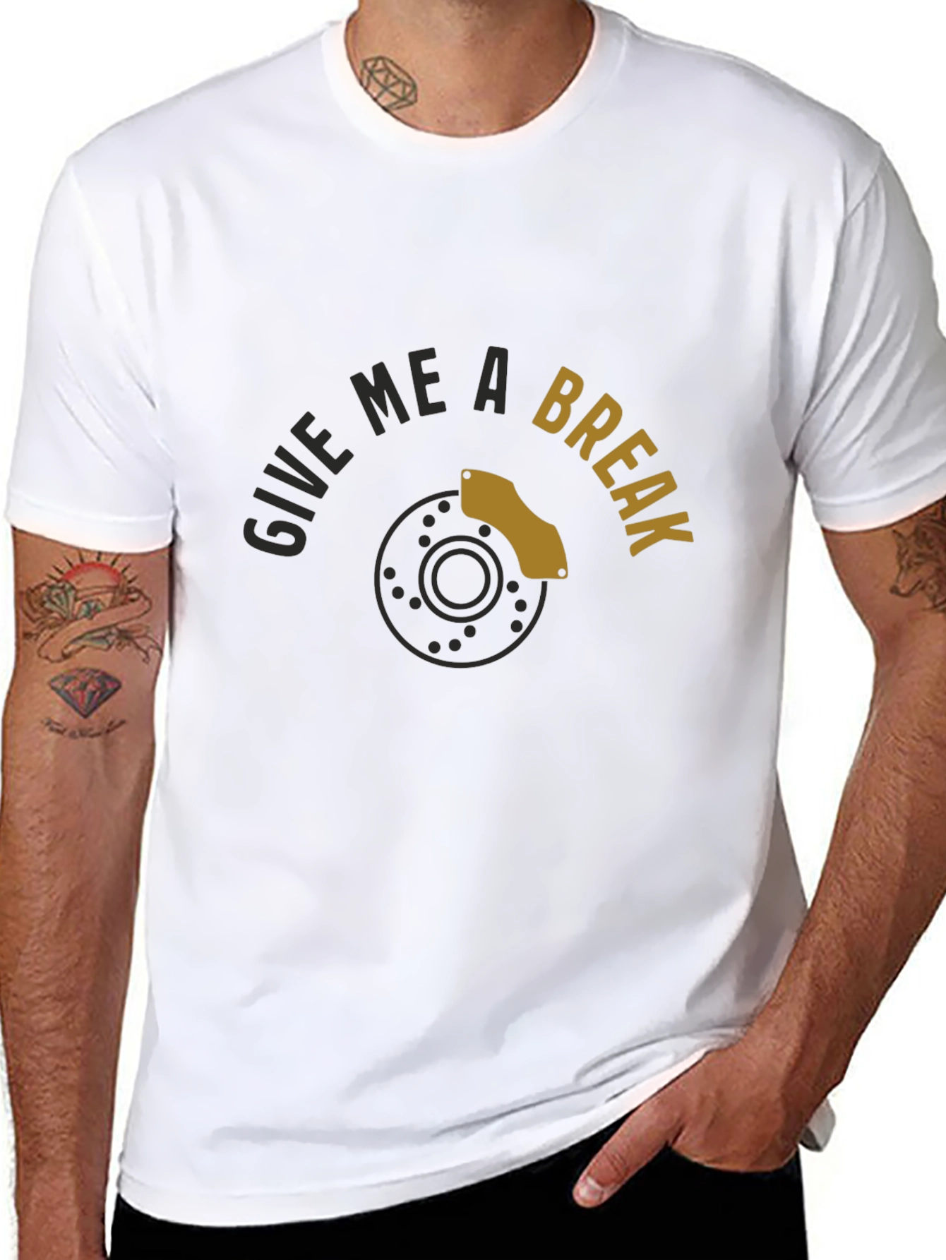 Black Give Me A Break T-Shirt - Funny Car Enthusiast Tee view 8