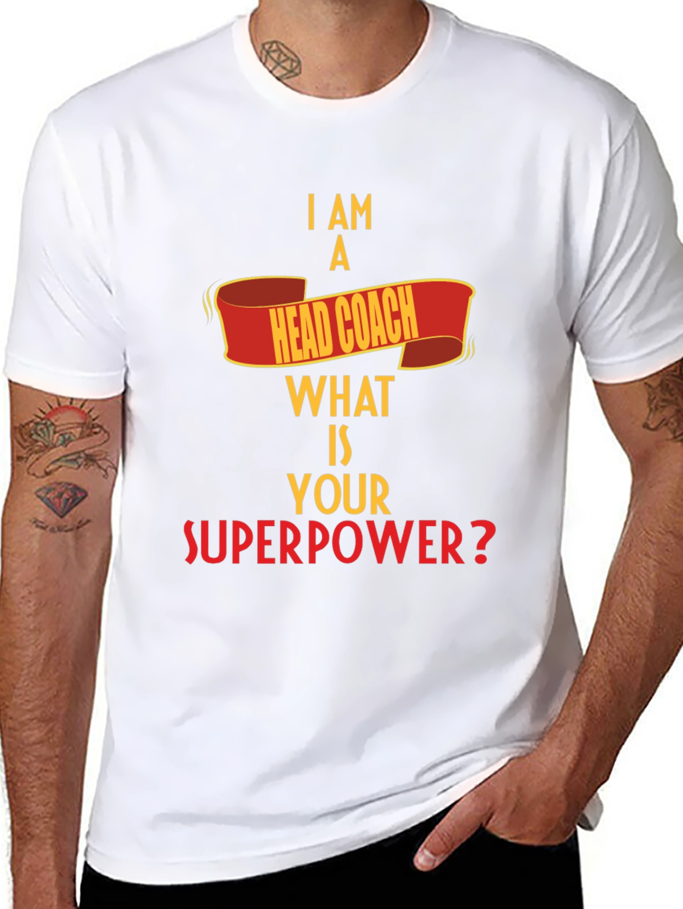 Black Head Coach Superpower T-Shirt view 8