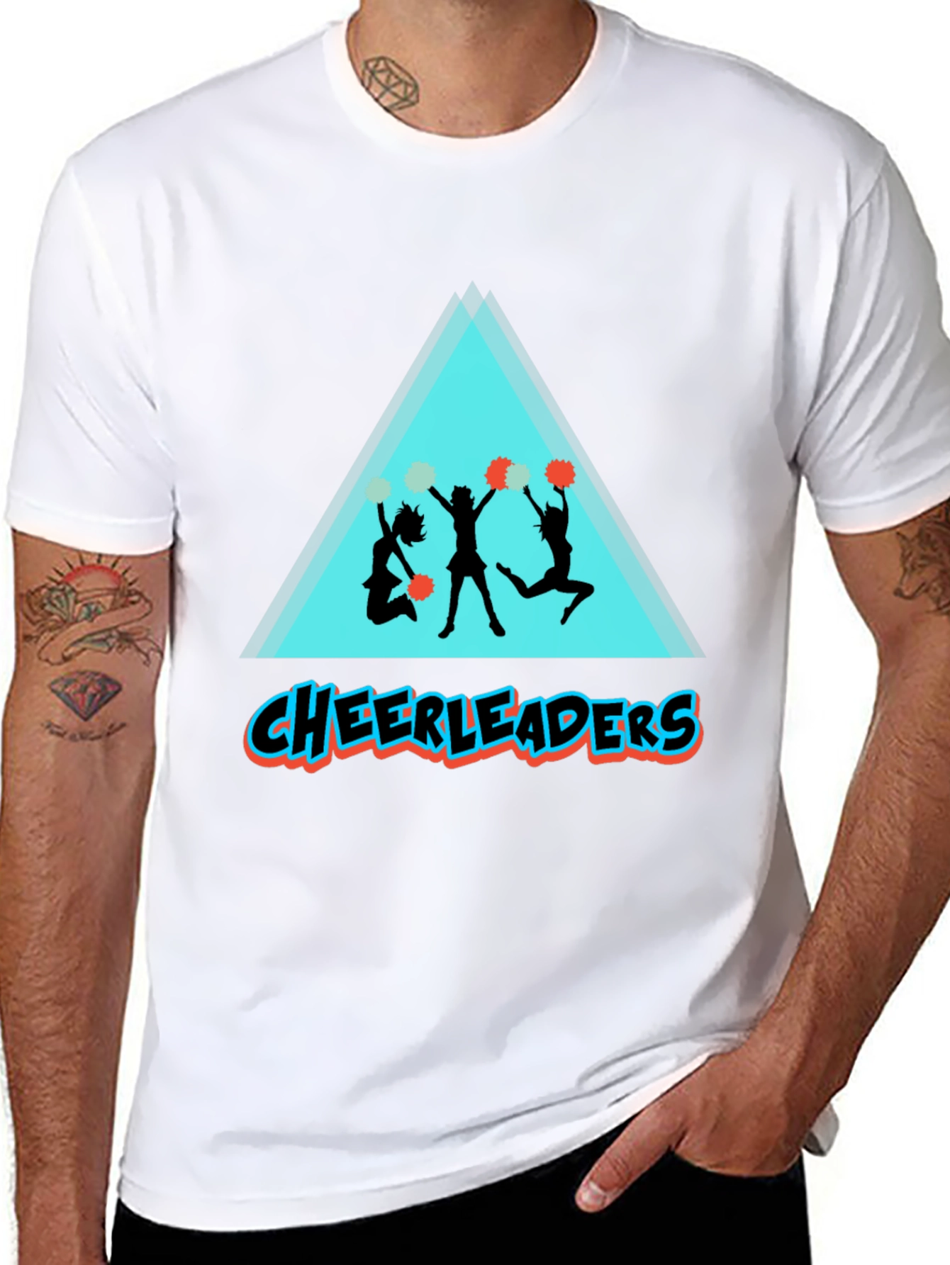 Black Cheerleaders Graphic Tee - Black T-Shirt view 8