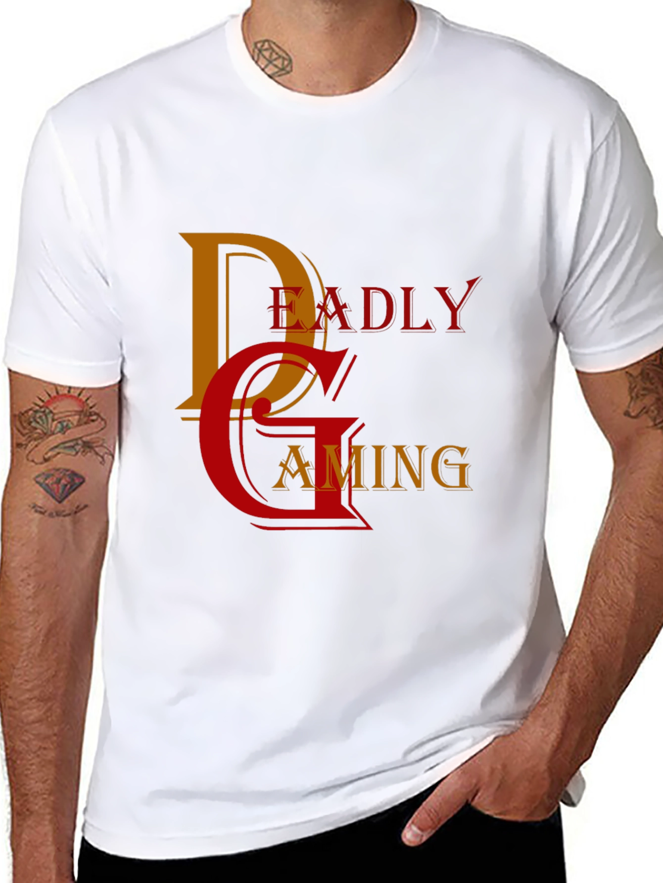 Black Deadly Gaming T-Shirt - Stylish Gamer Apparel view 8