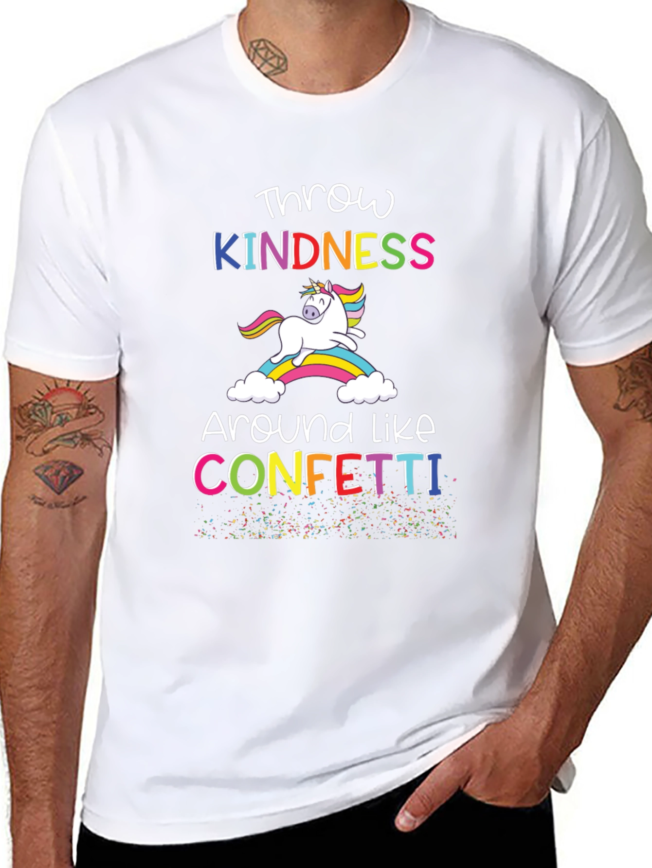 Black Kindness Unicorn T-Shirt - Spread Joy! view 8