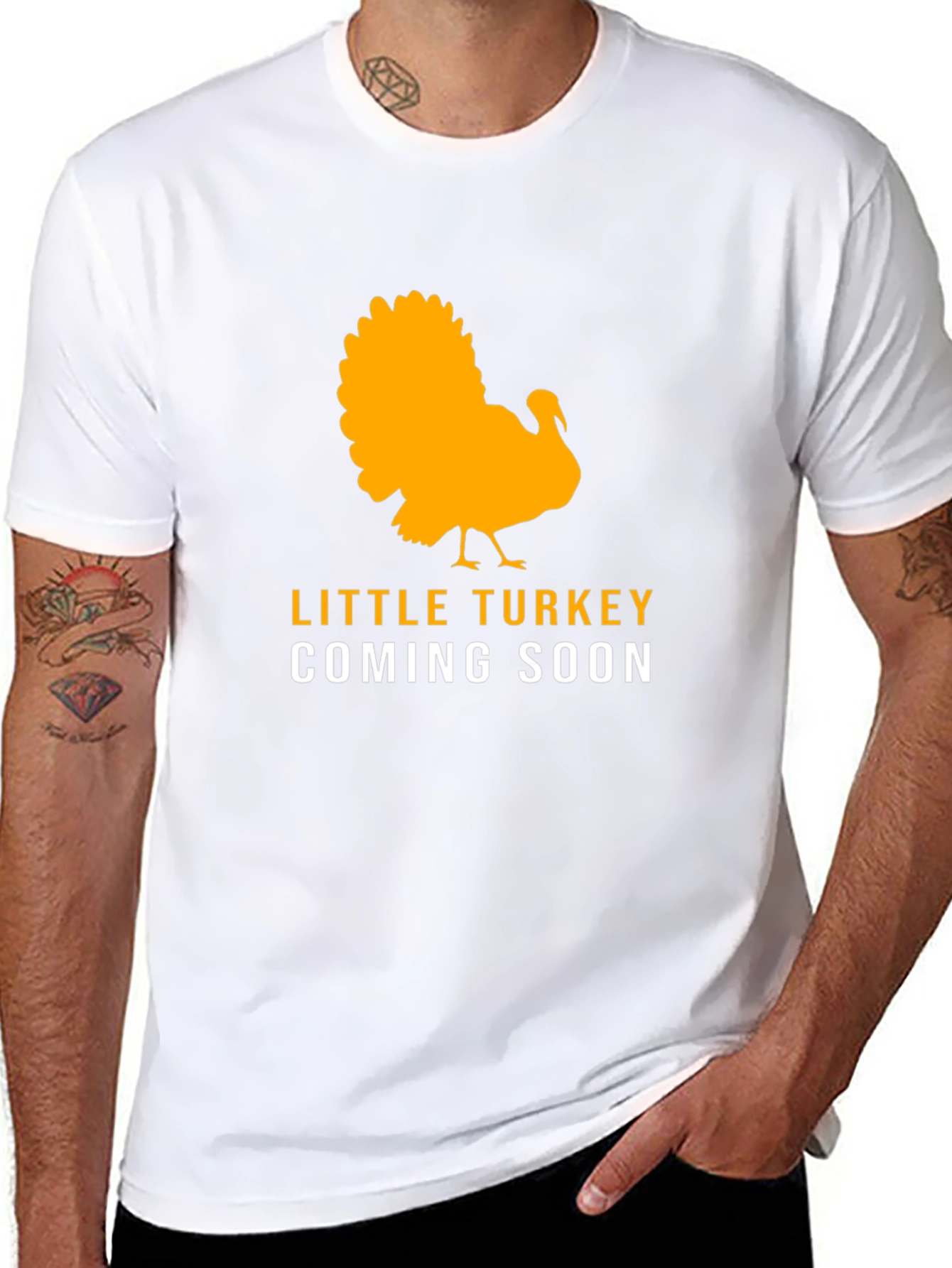 Black Little Turkey Coming Soon Black T-Shirt view 8