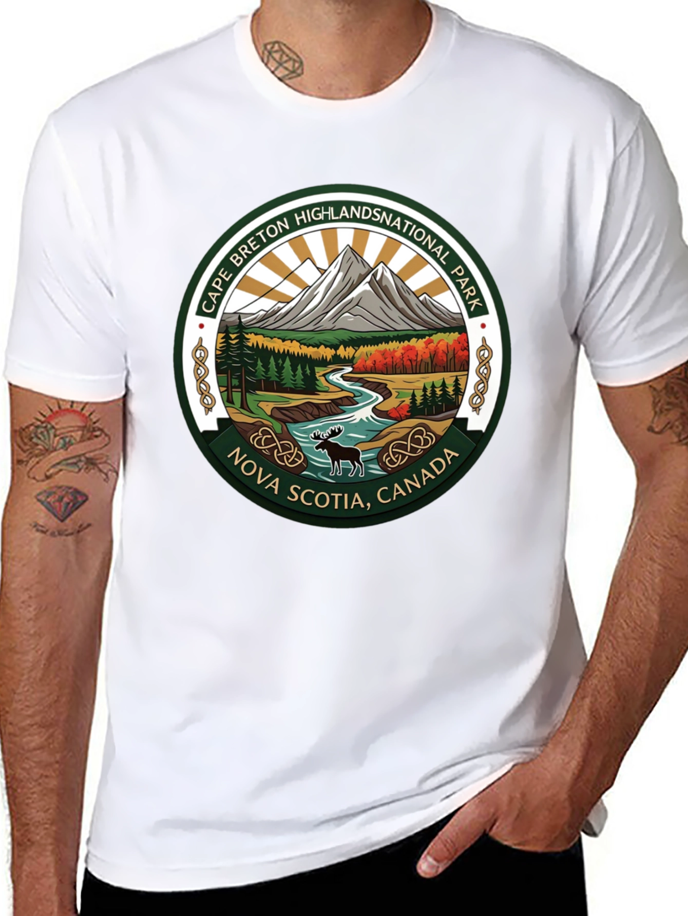 Black Cape Breton Highlands National Park T-Shirt view 8