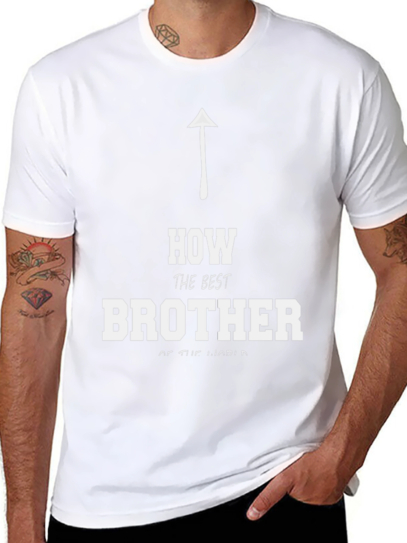 Black Best Brother T-Shirt view 8