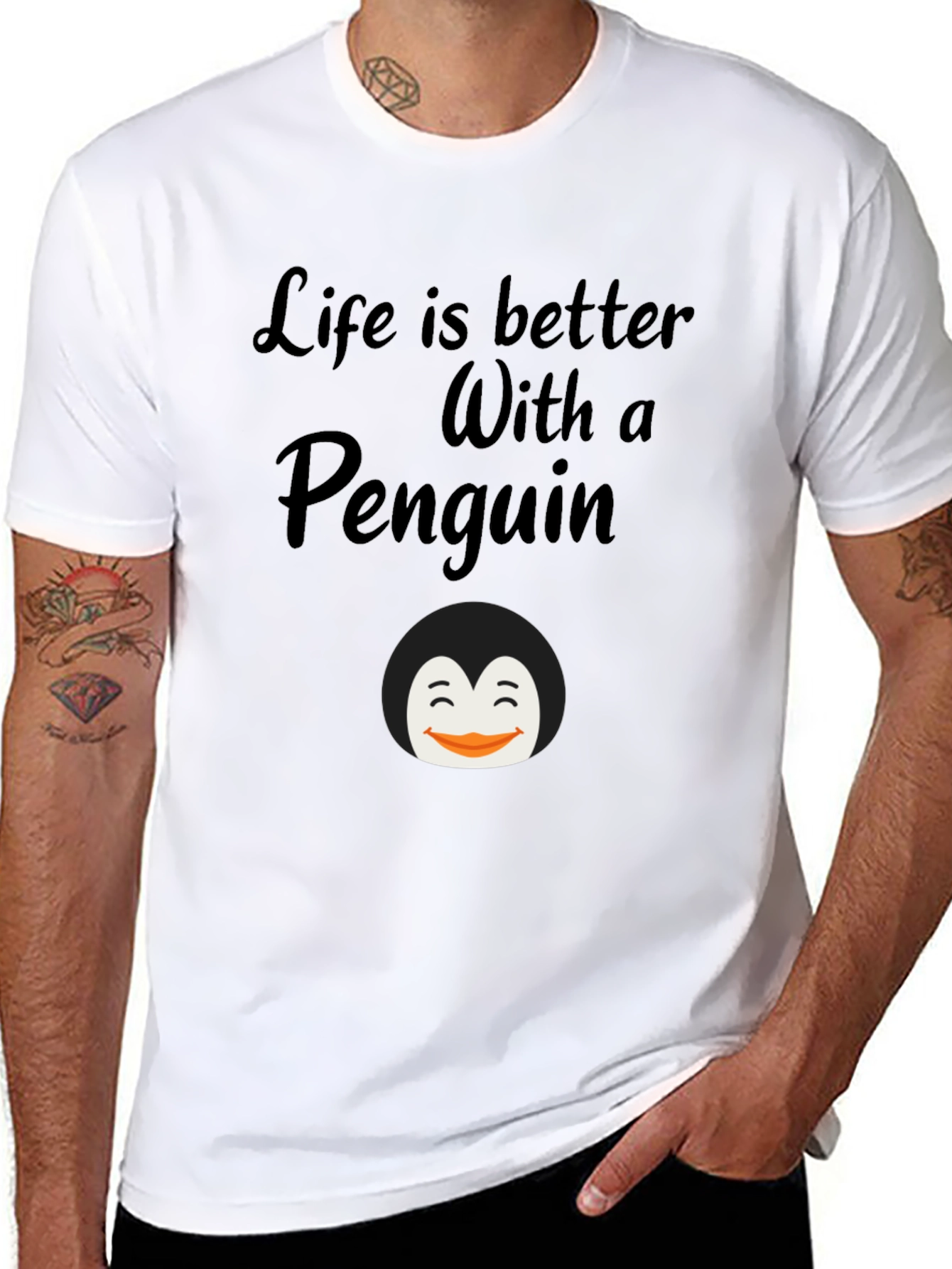 Black Life is Better With a Penguin T-Shirt view 8