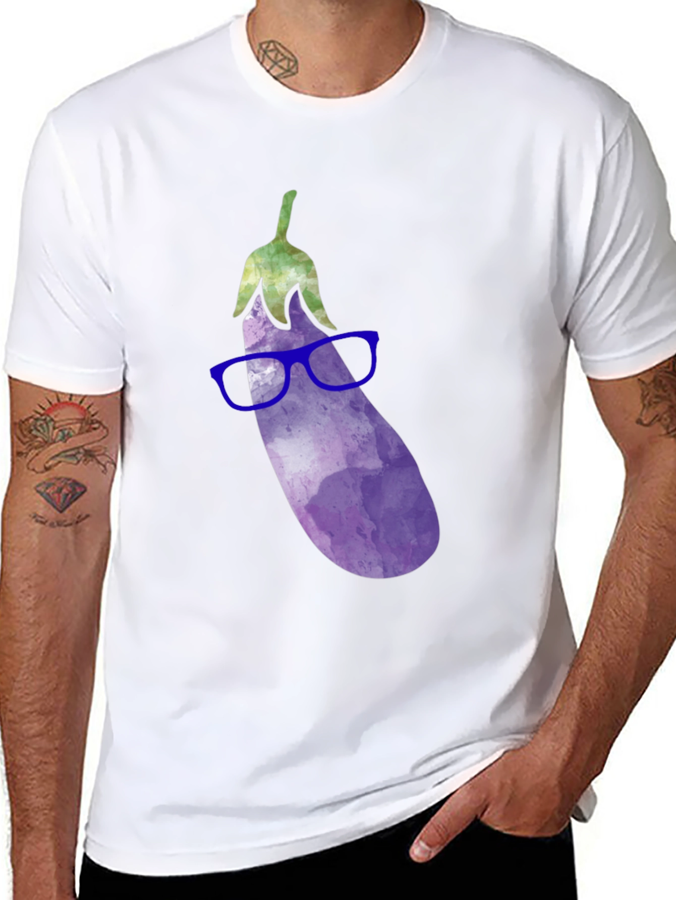 Nerdy Eggplant T-Shirt - 8