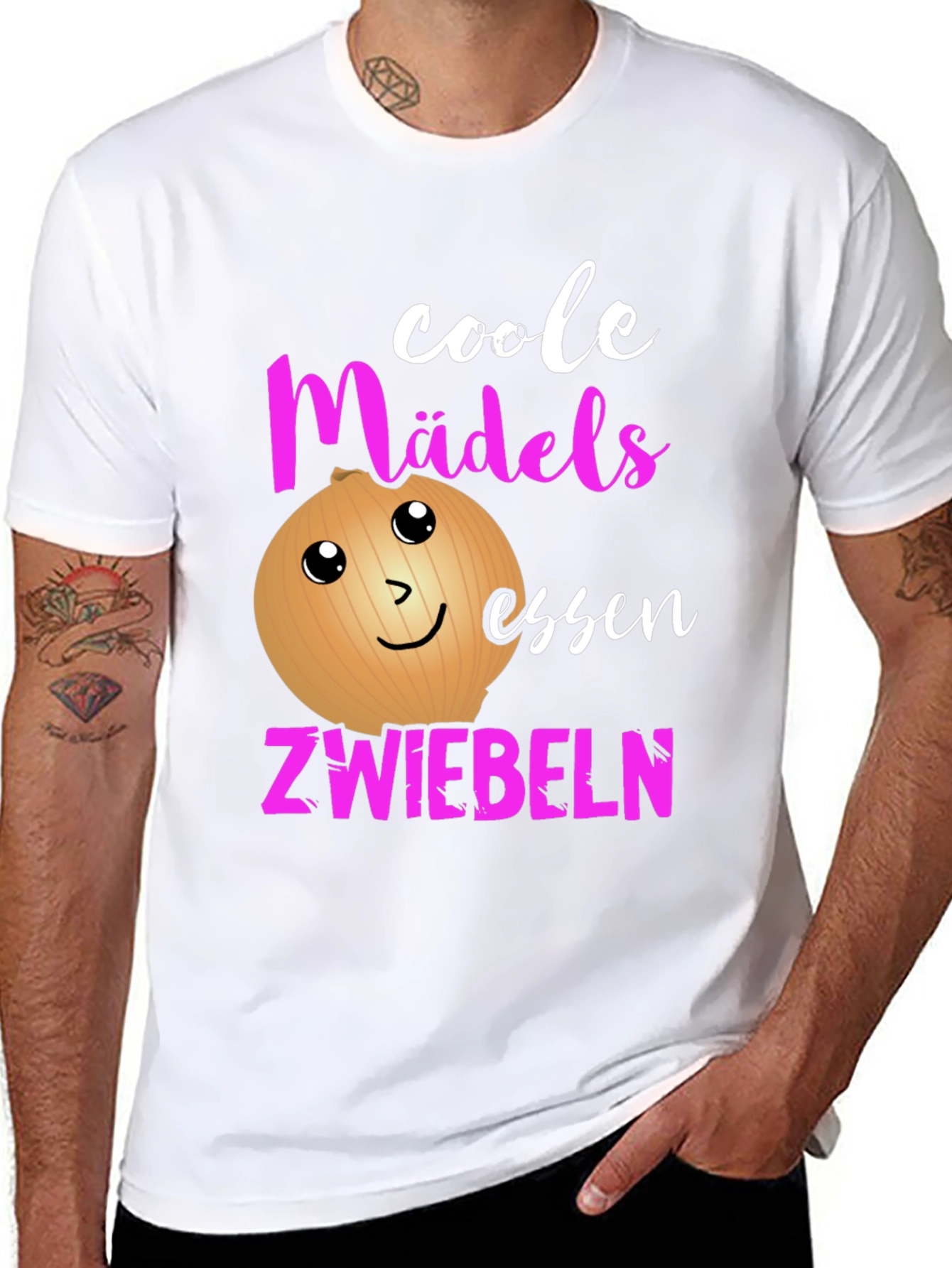 Black Funny German Onion T-Shirt for Cool Girls view 8