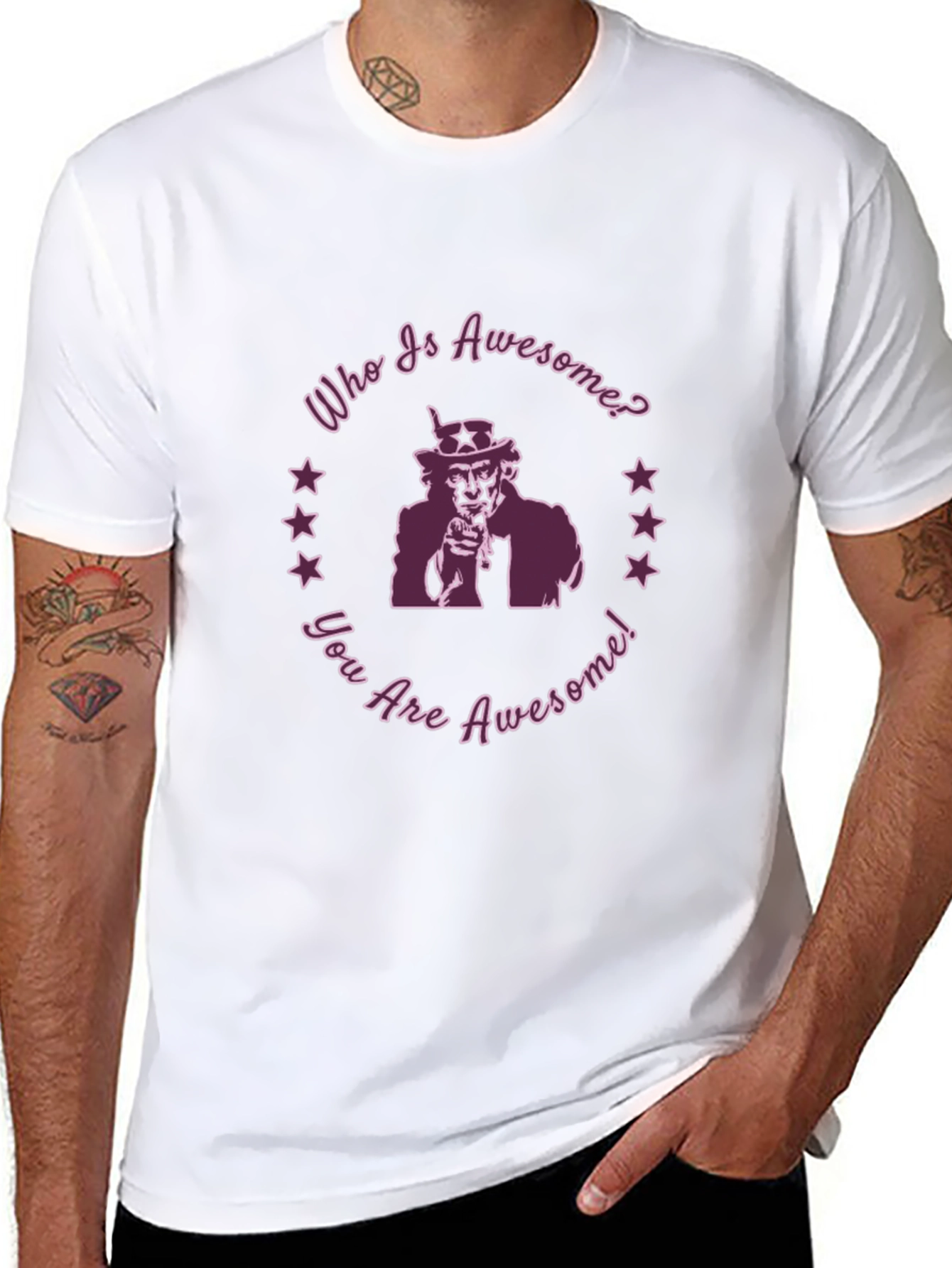 Black Awesome Graphic Tee - You are Awesome! view 8