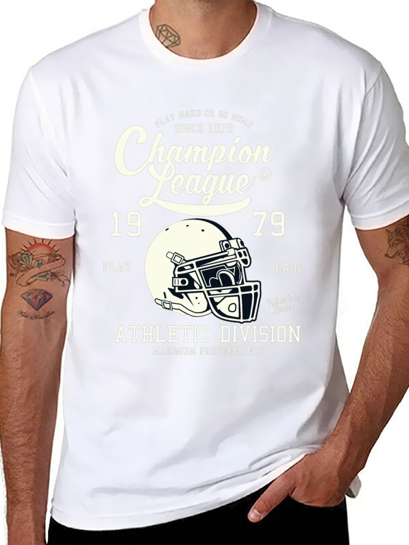 Black Champion League '79 Football T-Shirt view 8