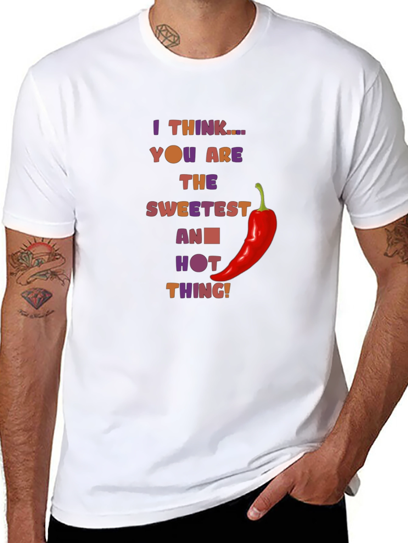 Black Sweetest & Hottest Thing T-Shirt view 8