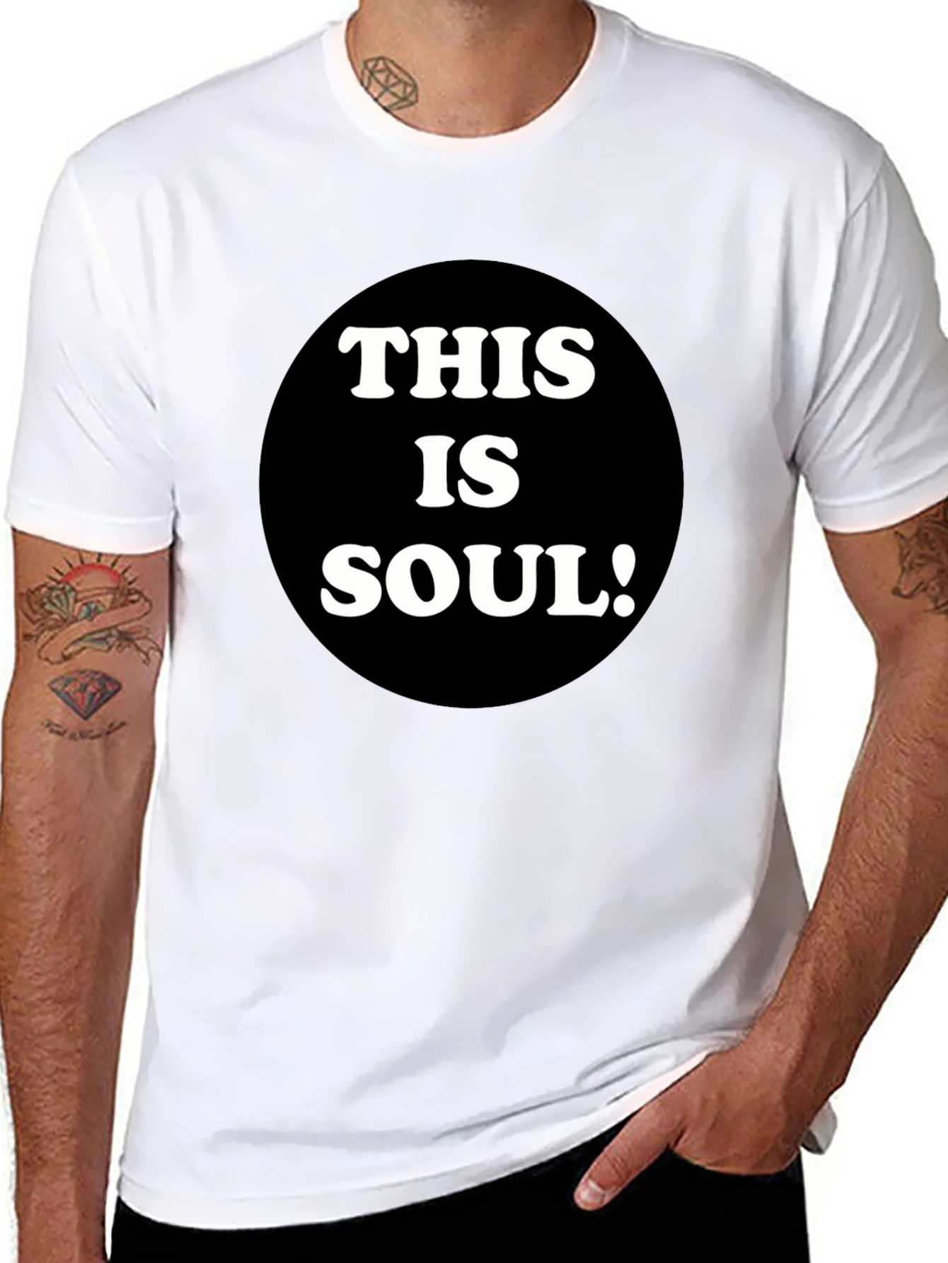 Black This is Soul! Black Graphic Tee view 8