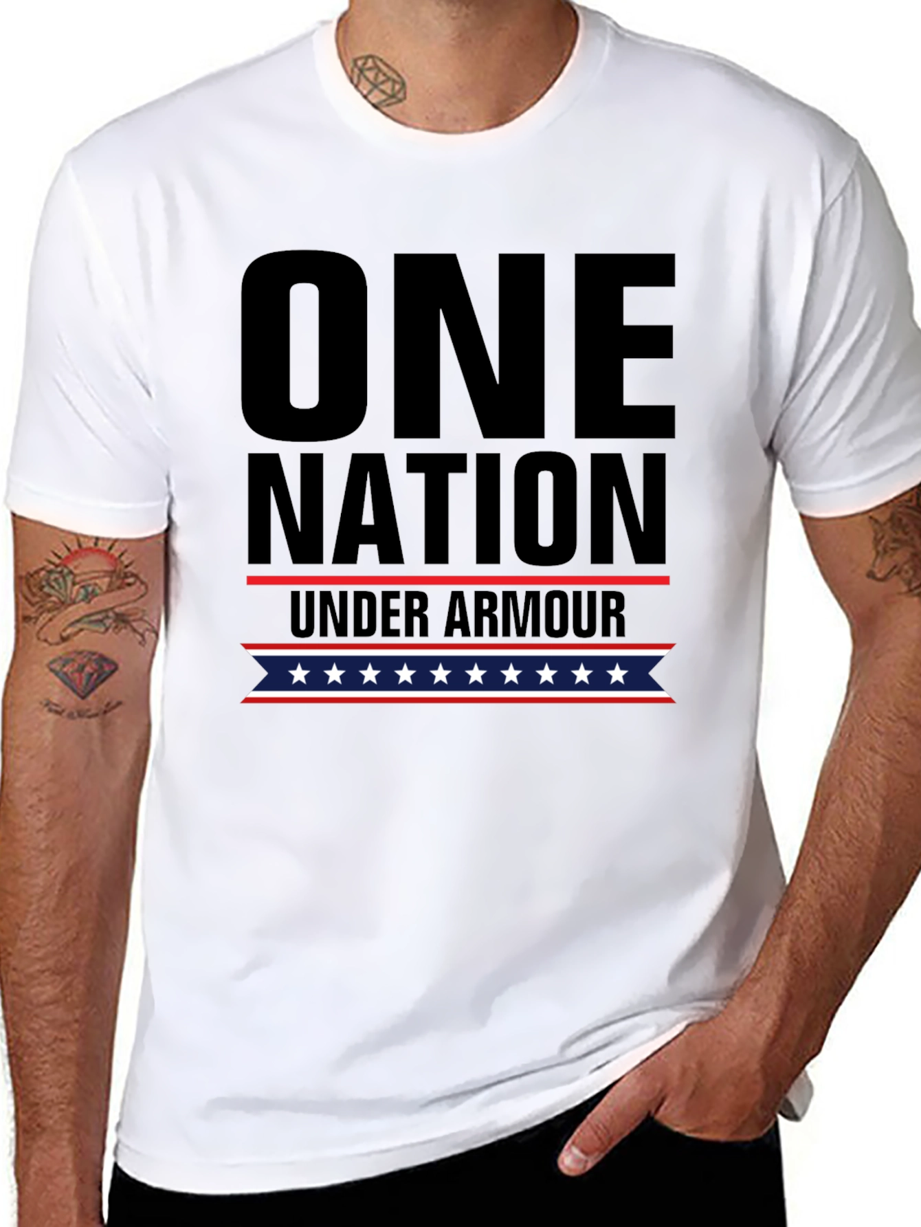Black One Nation Under Armour Graphic T-Shirt view 8