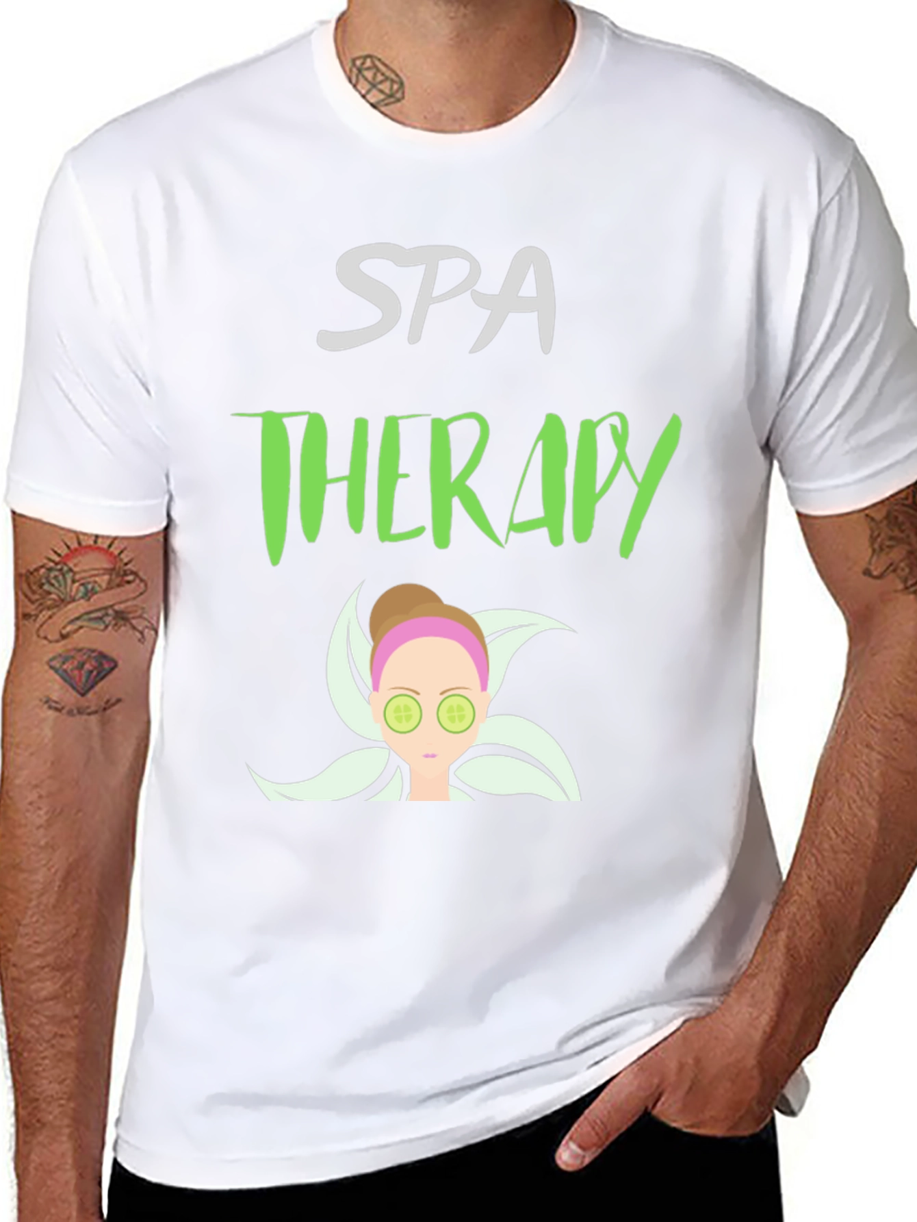 Black Spa Therapy T-Shirt view 8