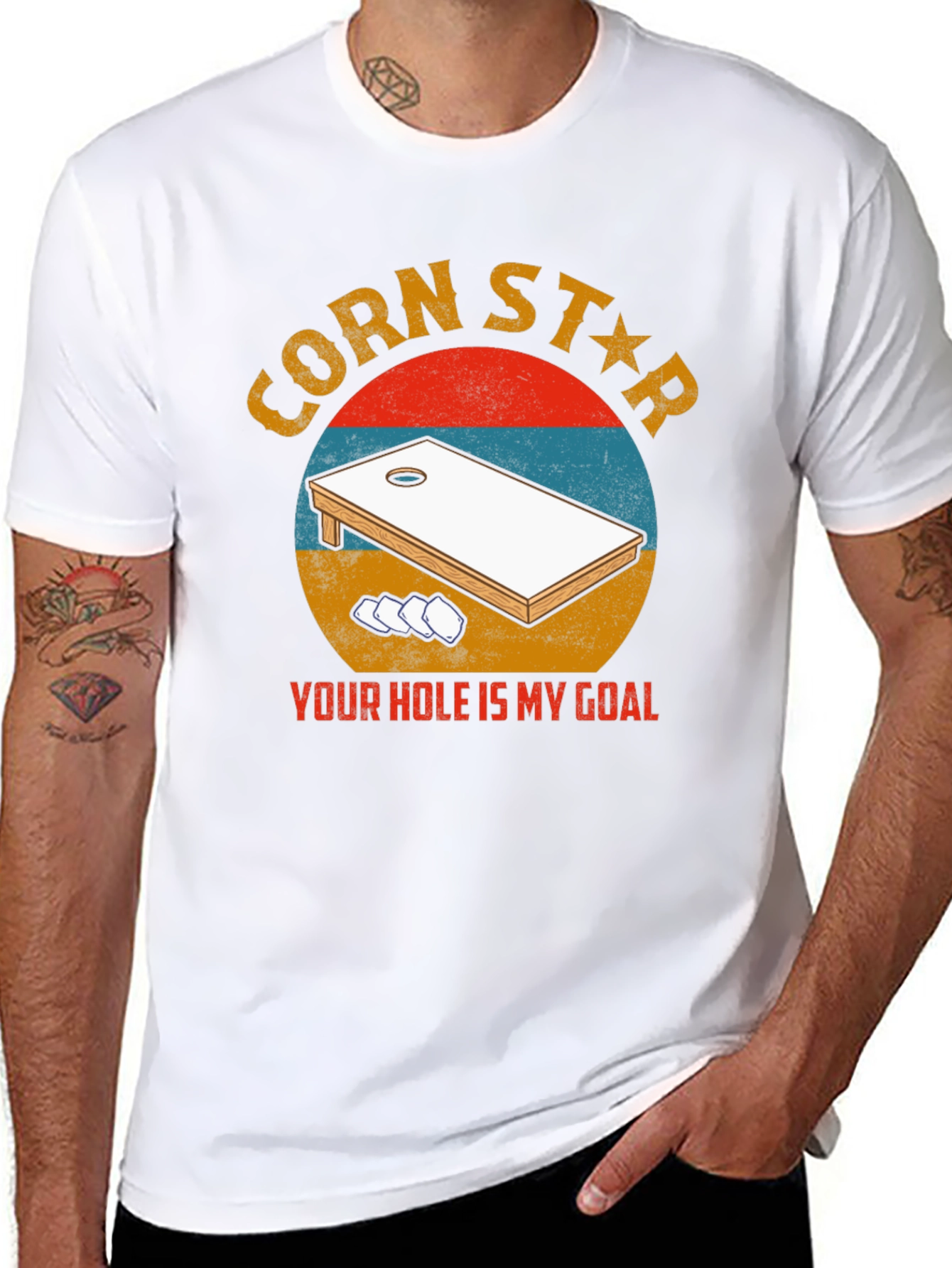 Black Corn Star T-Shirt - Your Hole Is My Goal view 8