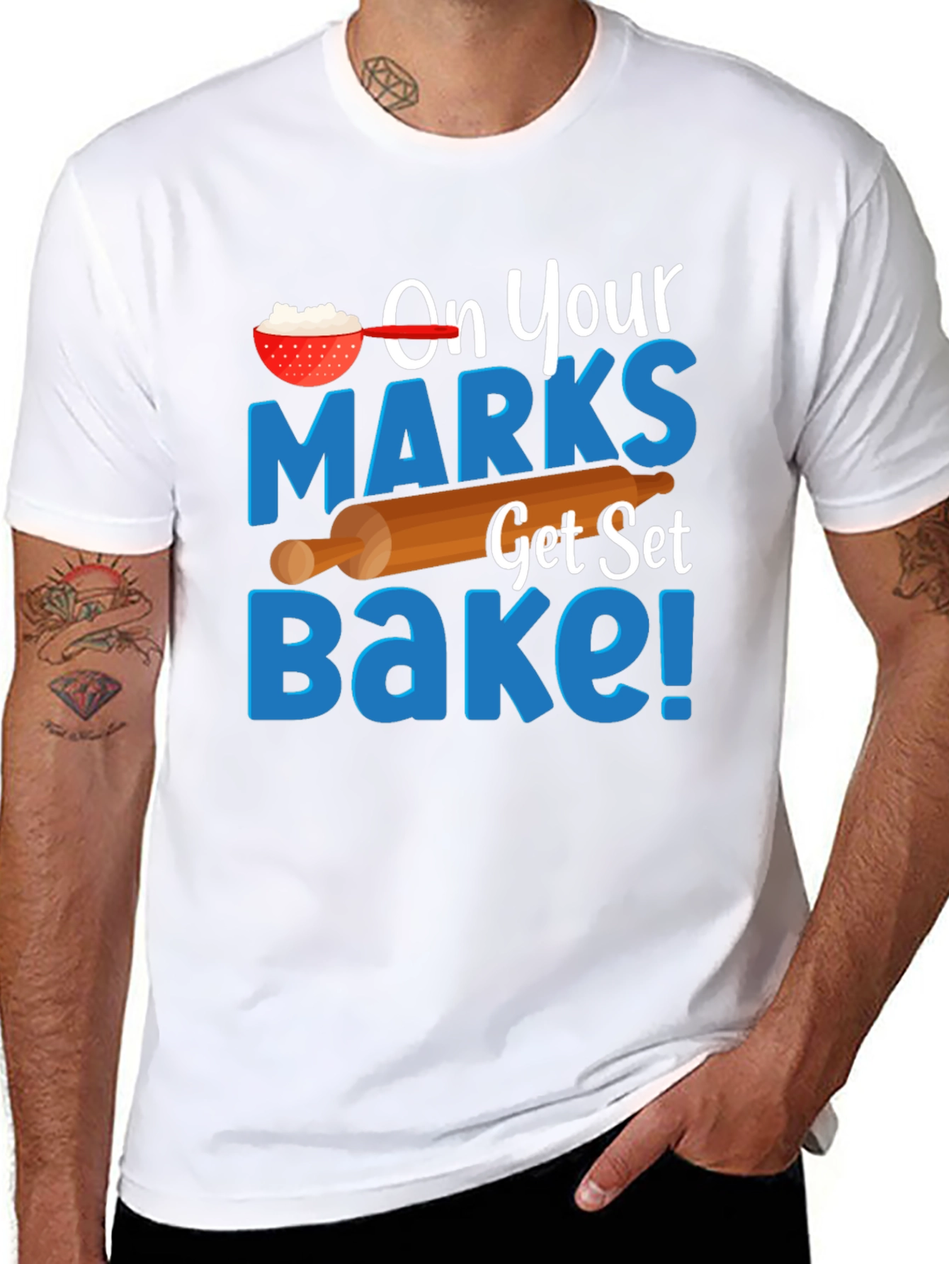 Black On Your Marks Get Set Bake! T-Shirt view 8