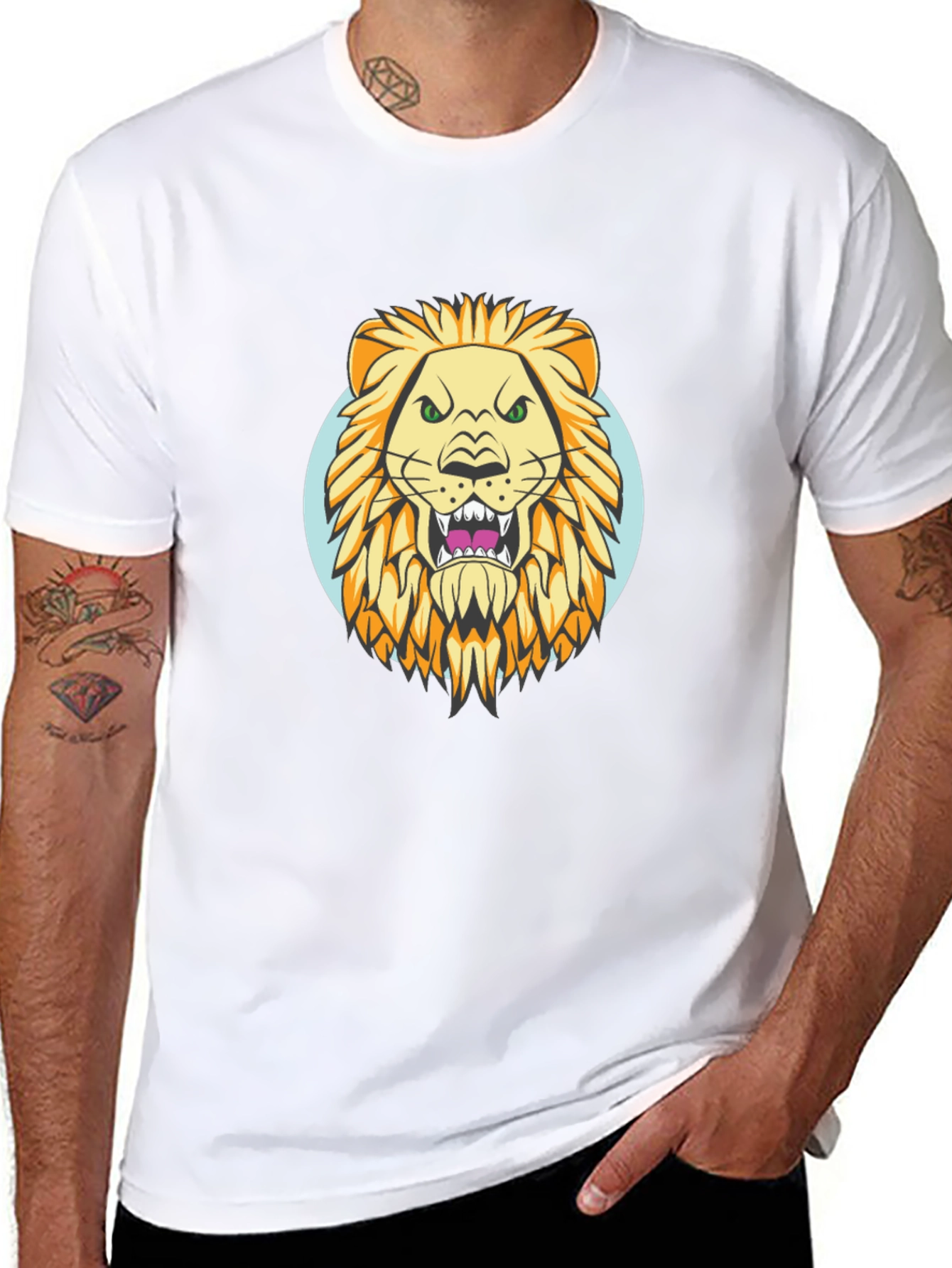 Black Lion Graphic Tee - Fierce Style view 8