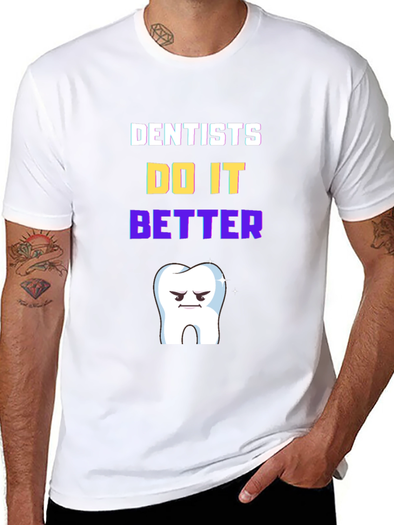 Black Dentists Do It Better T-Shirt view 8