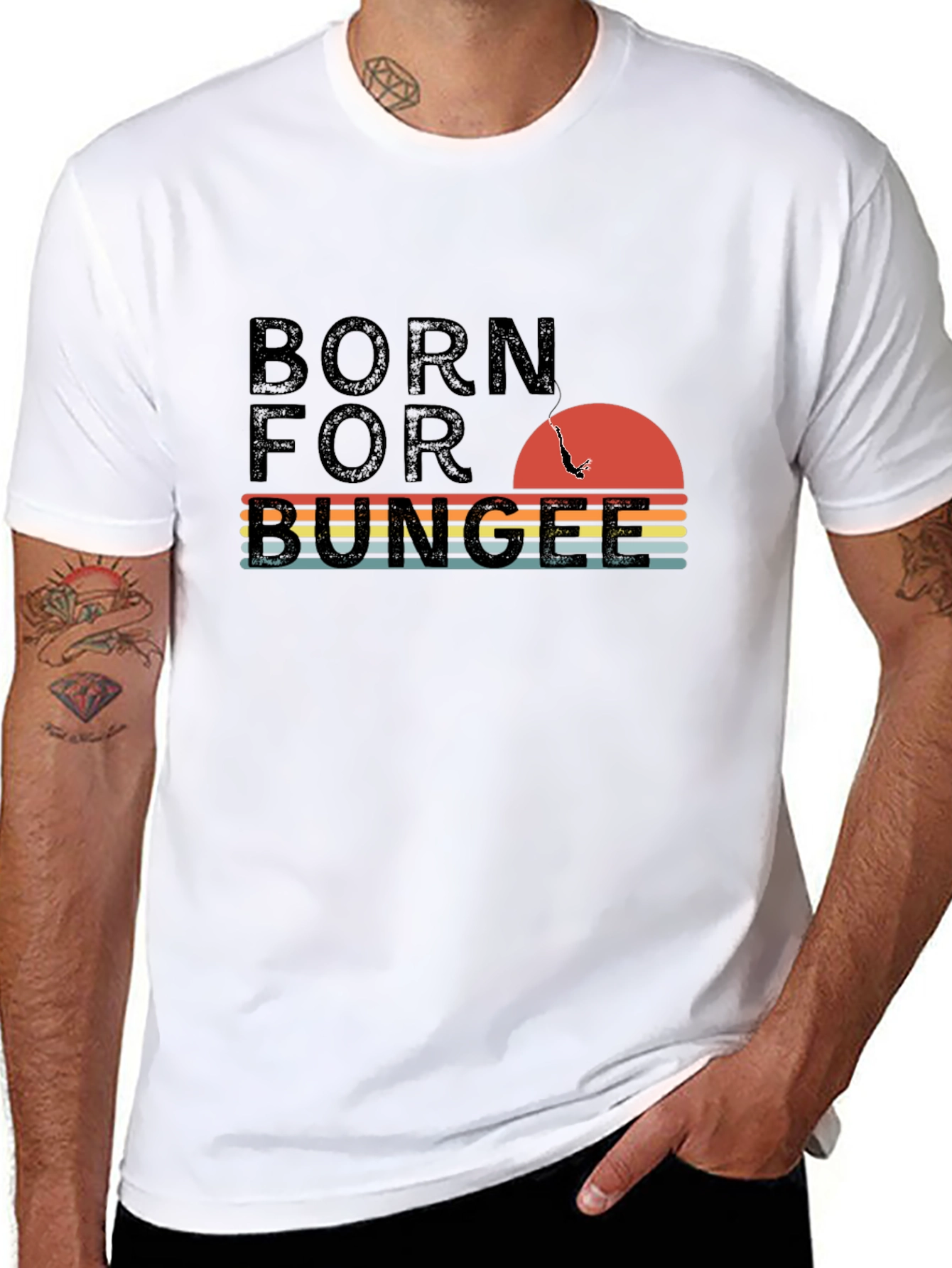 Born for Bungee Retro Graphic Tee - 8