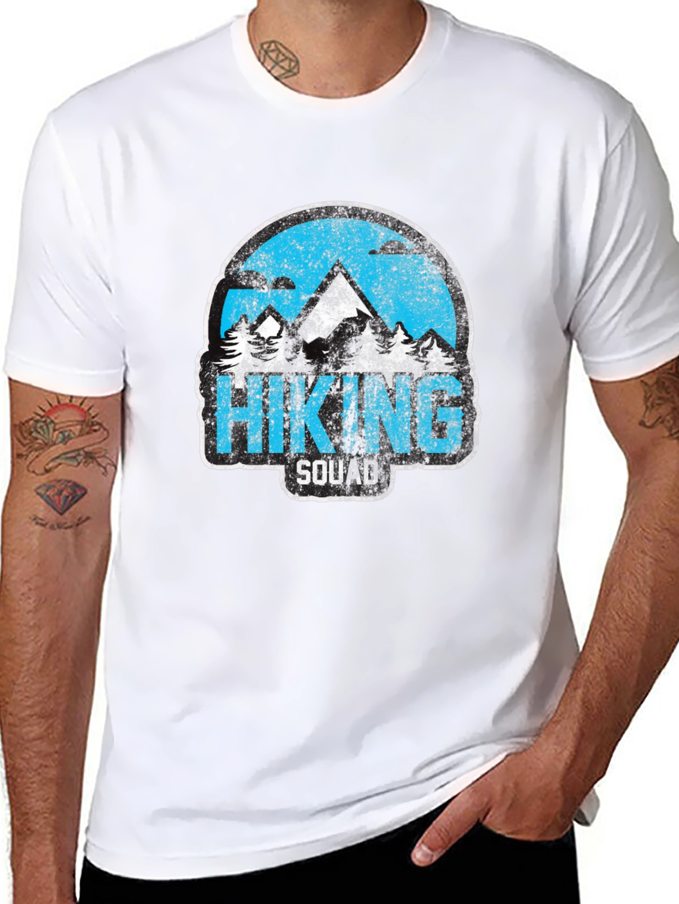 Black Hiking Squad Graphic T-Shirt - Outdoor Adventure Tee view 8