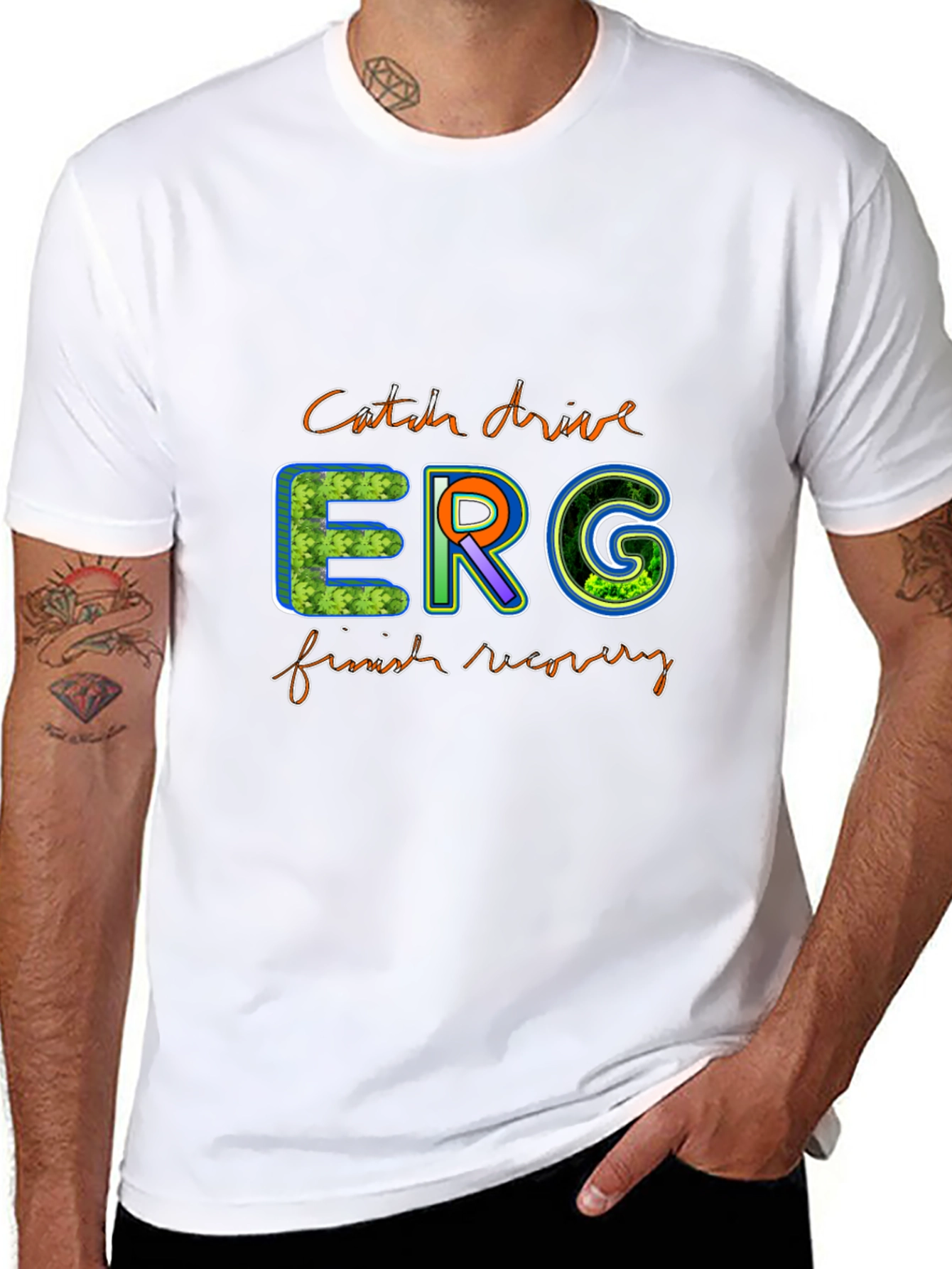 Black Catch Drive ERG Graphic T-Shirt view 8
