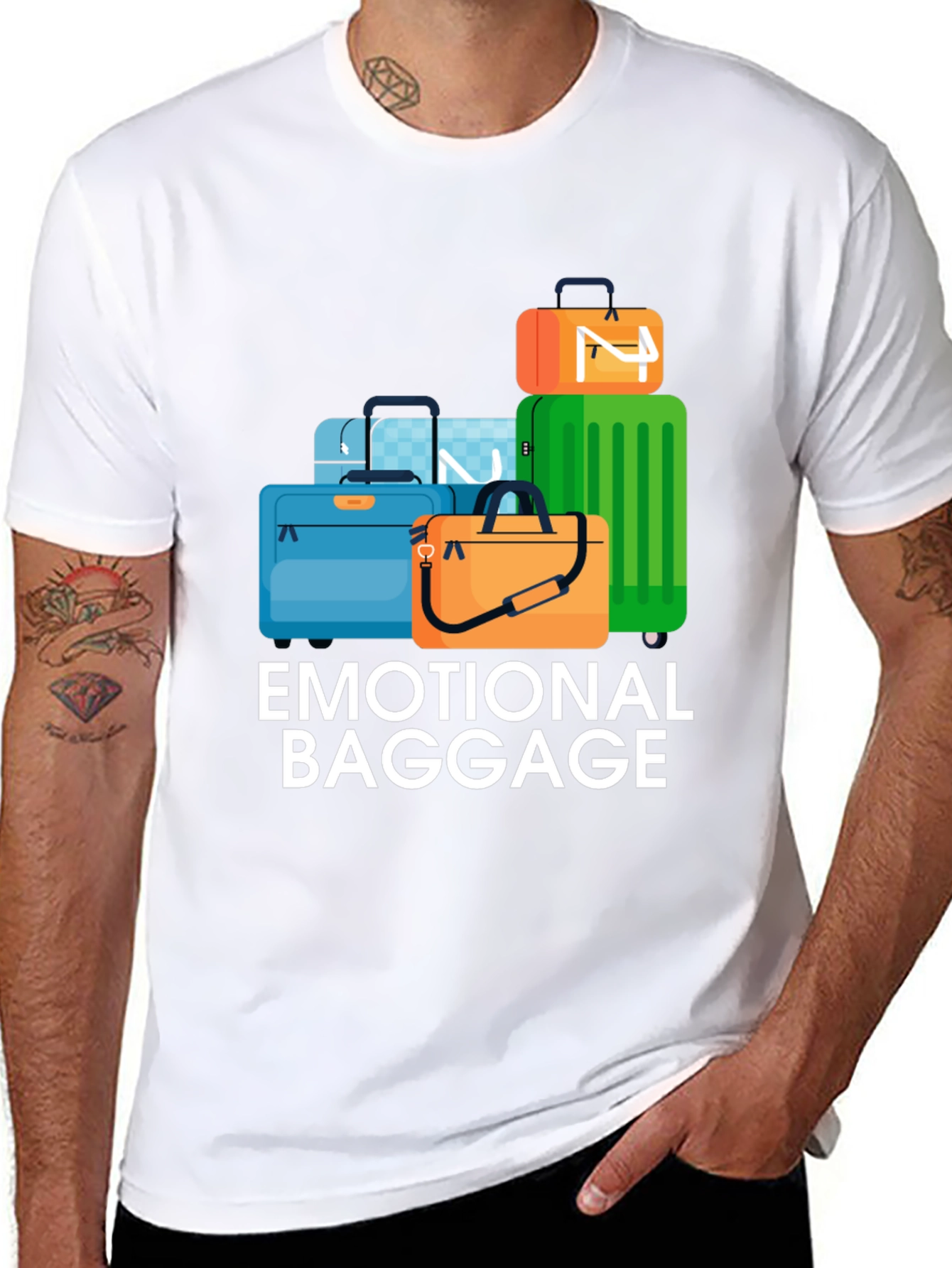 Emotional Baggage Graphic T-Shirt - 8