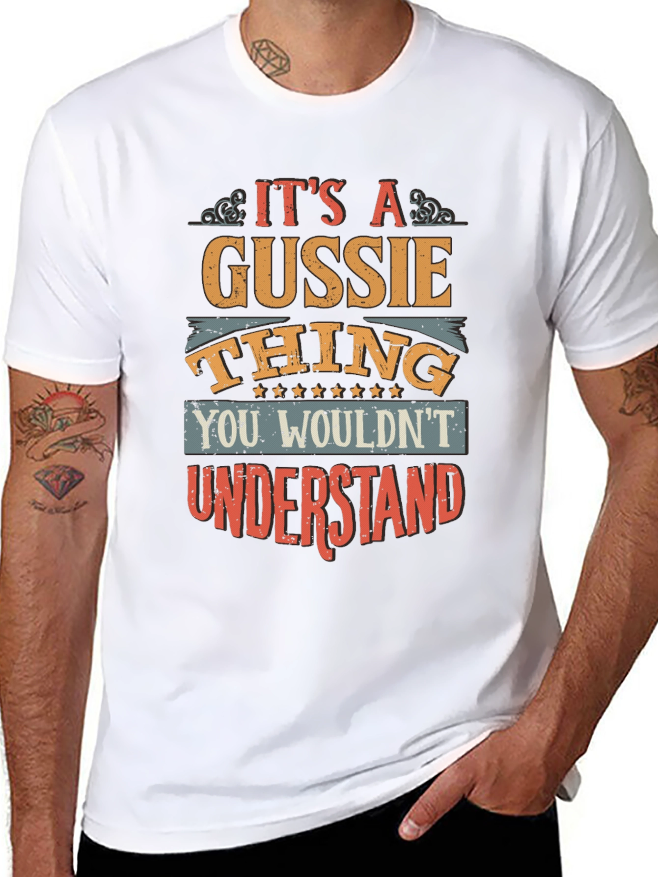 Black It's a Gussie Thing T-Shirt view 8