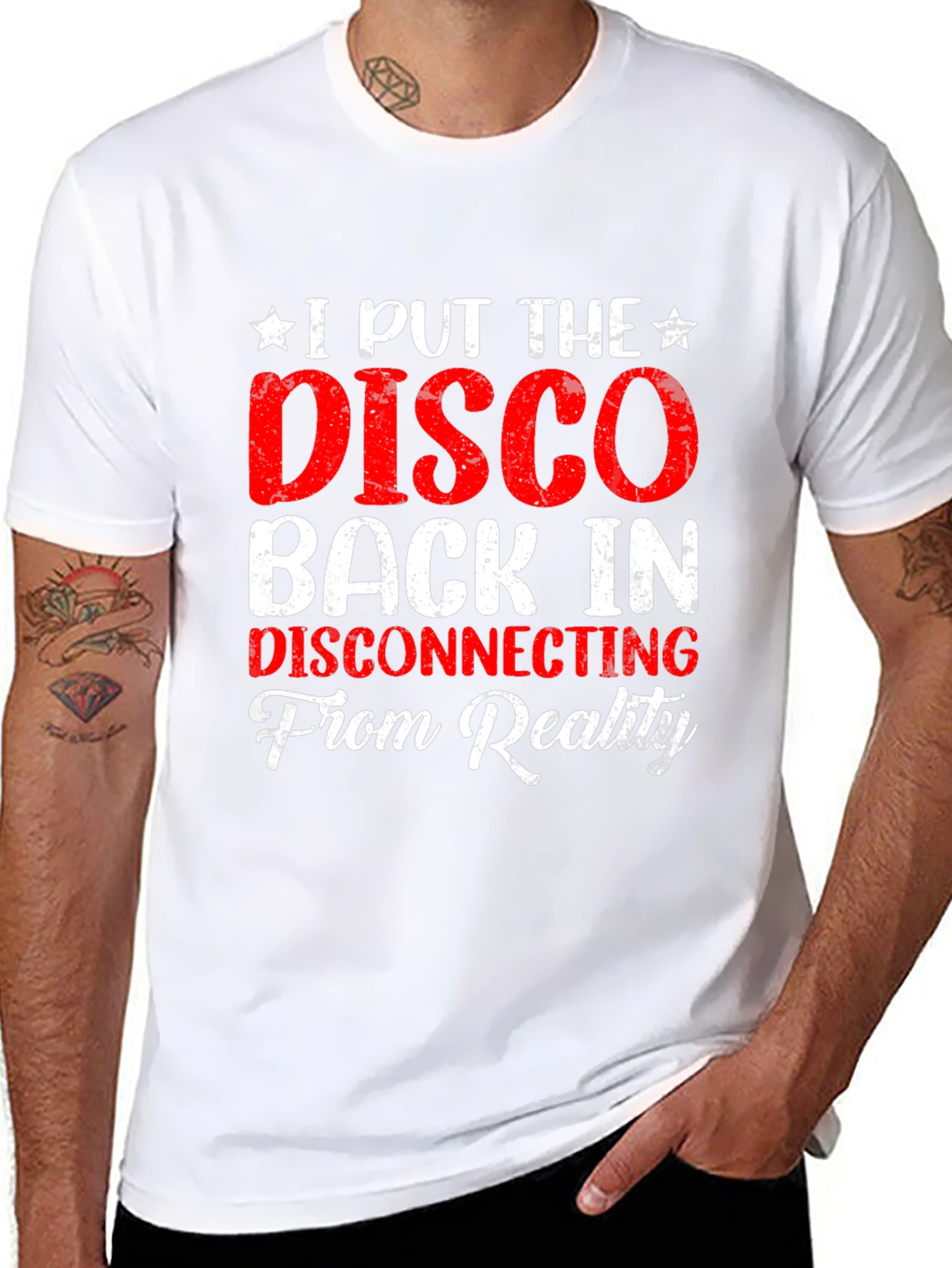 Black Disco Back In Reality T-Shirt view 8