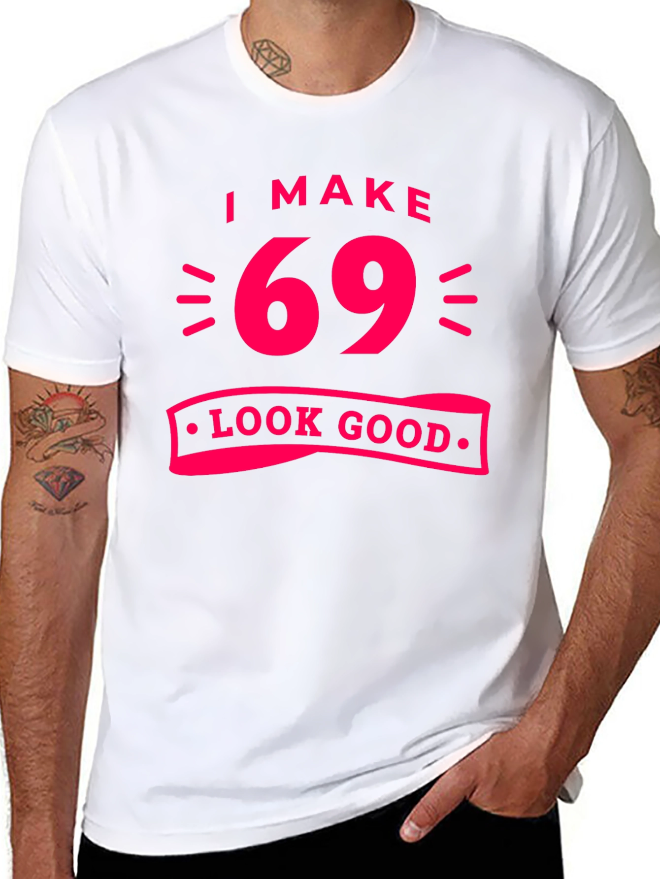 Black I Make 69 Look Good T-Shirt view 8