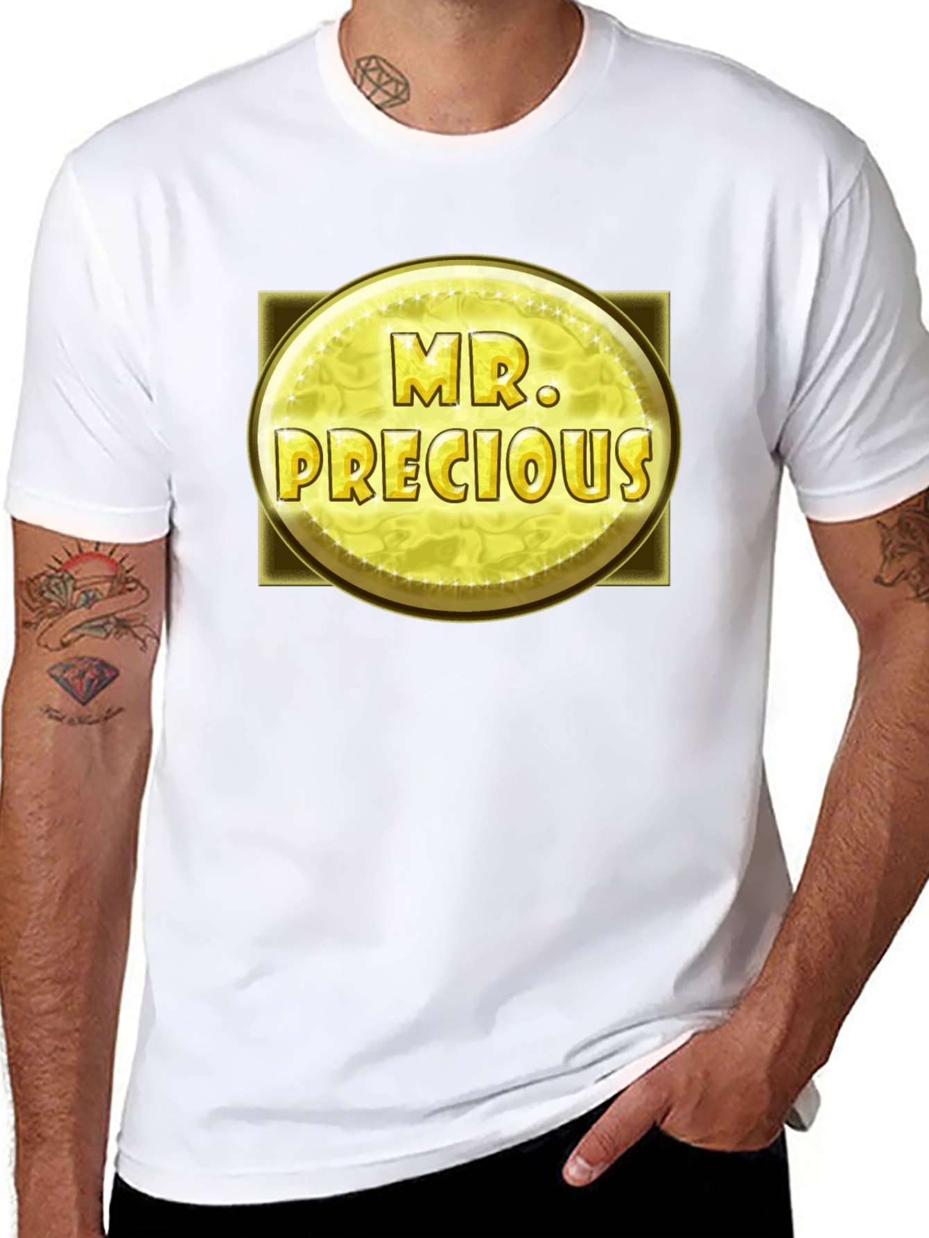Black Mr. Precious Graphic T-Shirt - Bold Statement Tee view 8