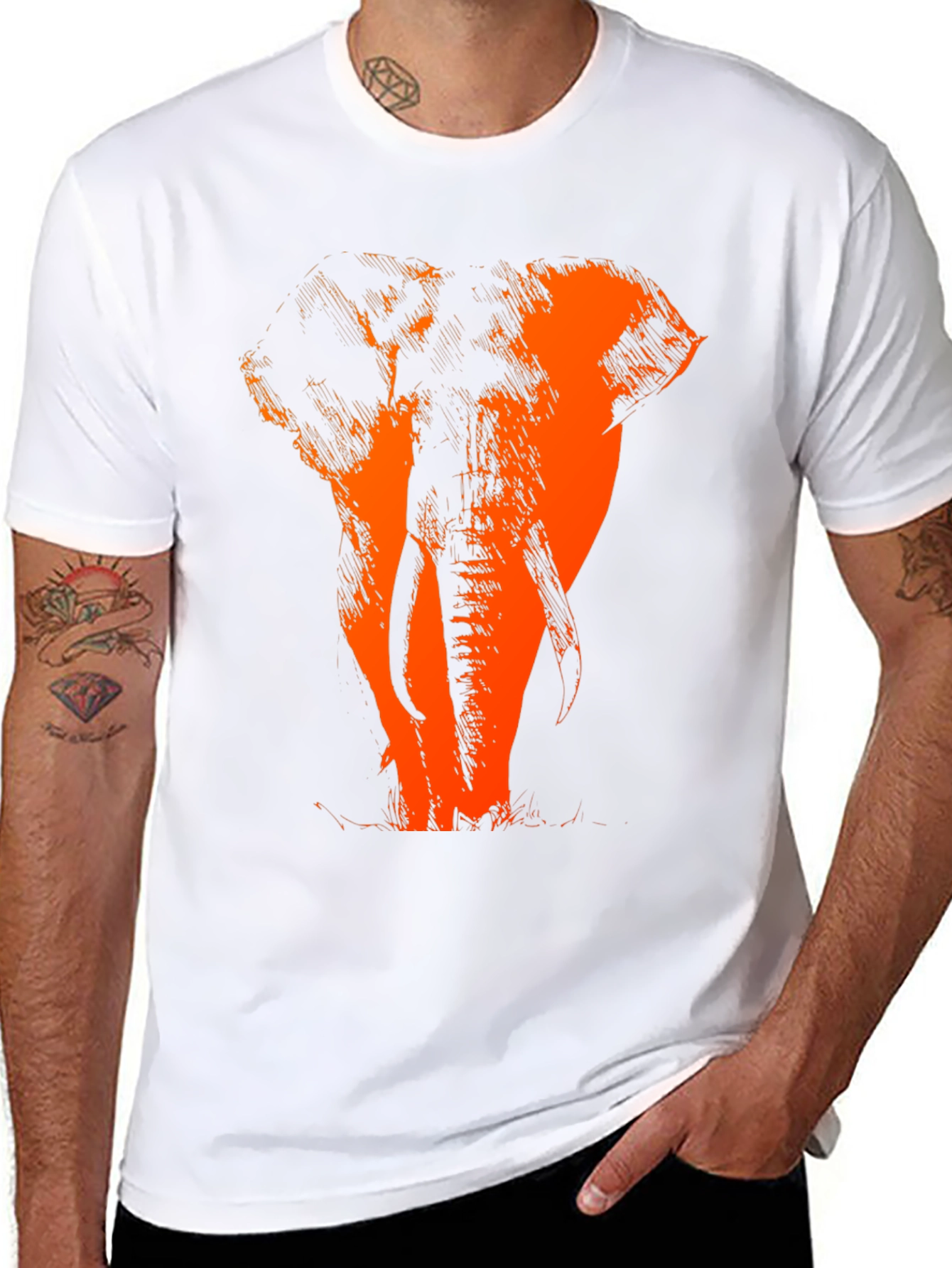 Black Elephant Graphic Tee - Classic Black view 8