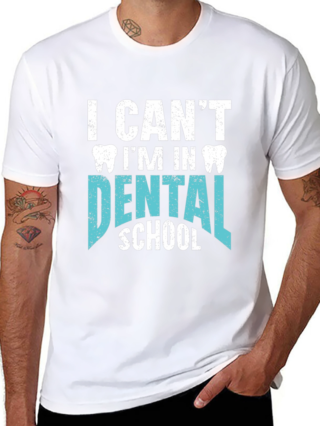 Black Dental School Tee - Funny Student Shirt view 8