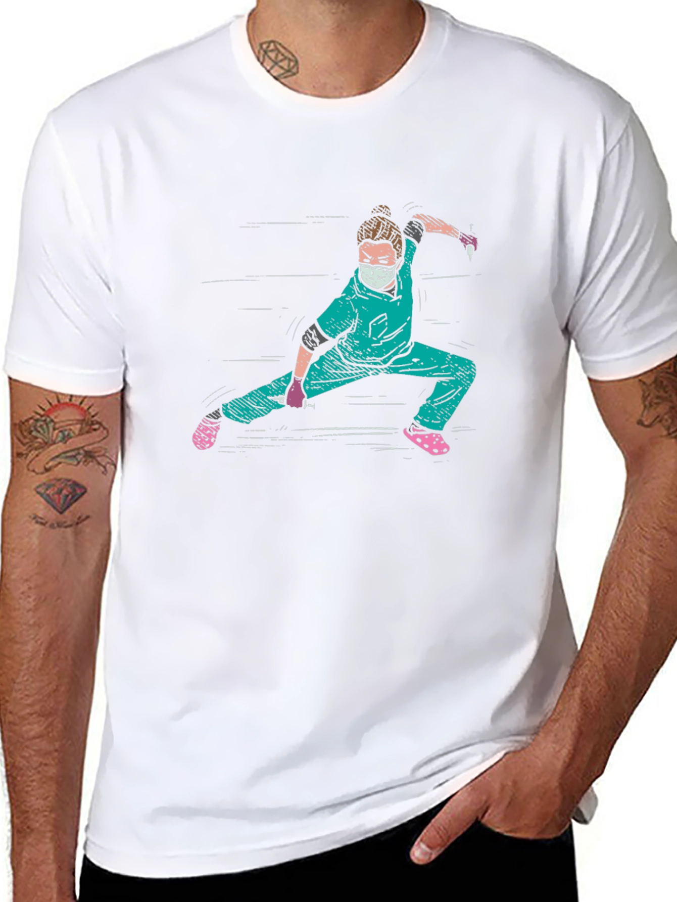 Nurse Ninja Graphic Tee - Unique Medical Hero Design - 8