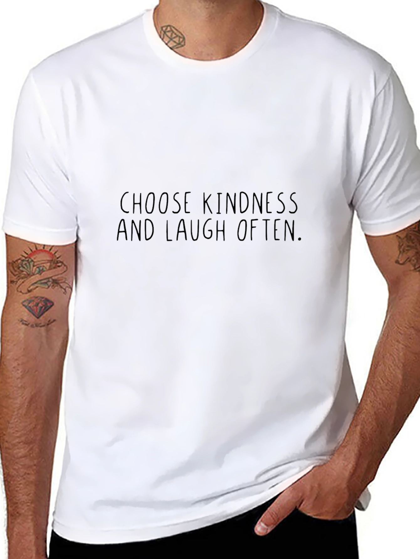 Black Choose Kindness T-Shirt - Inspirational Graphic Tee view 8