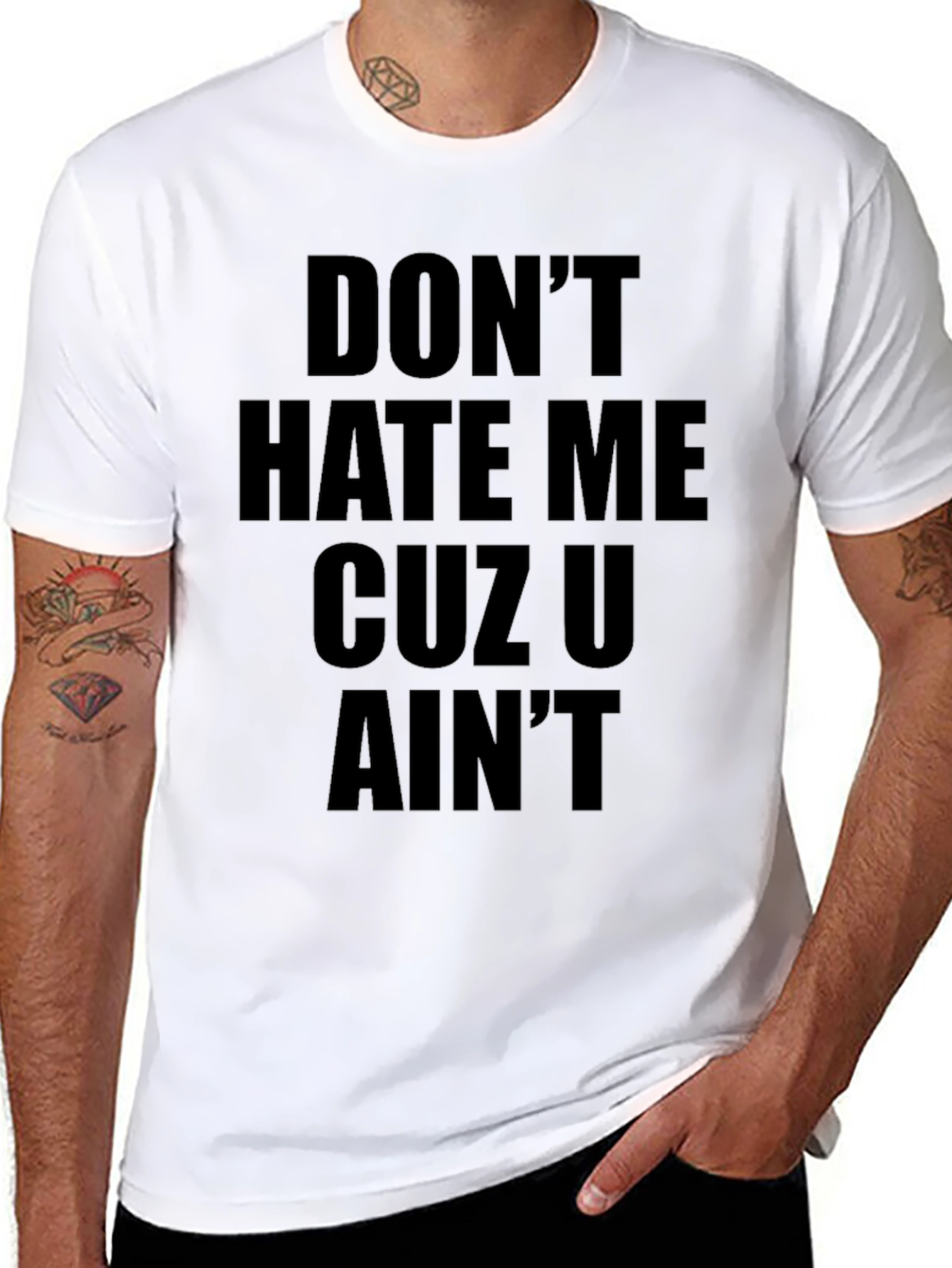 Black Don't Hate Me Graphic Tee view 8