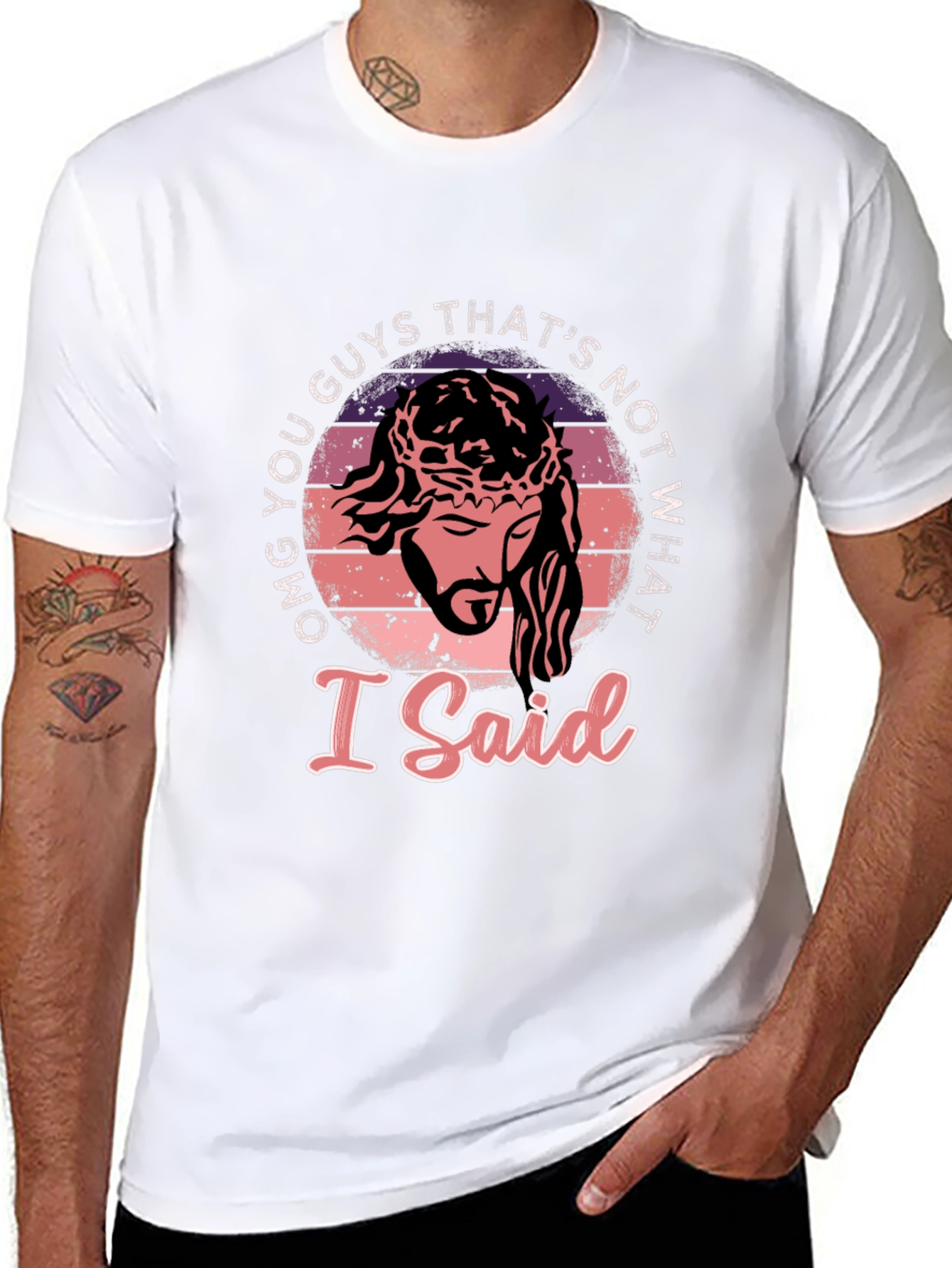 Black OMG You Guys That's Not What I Said T-Shirt view 8