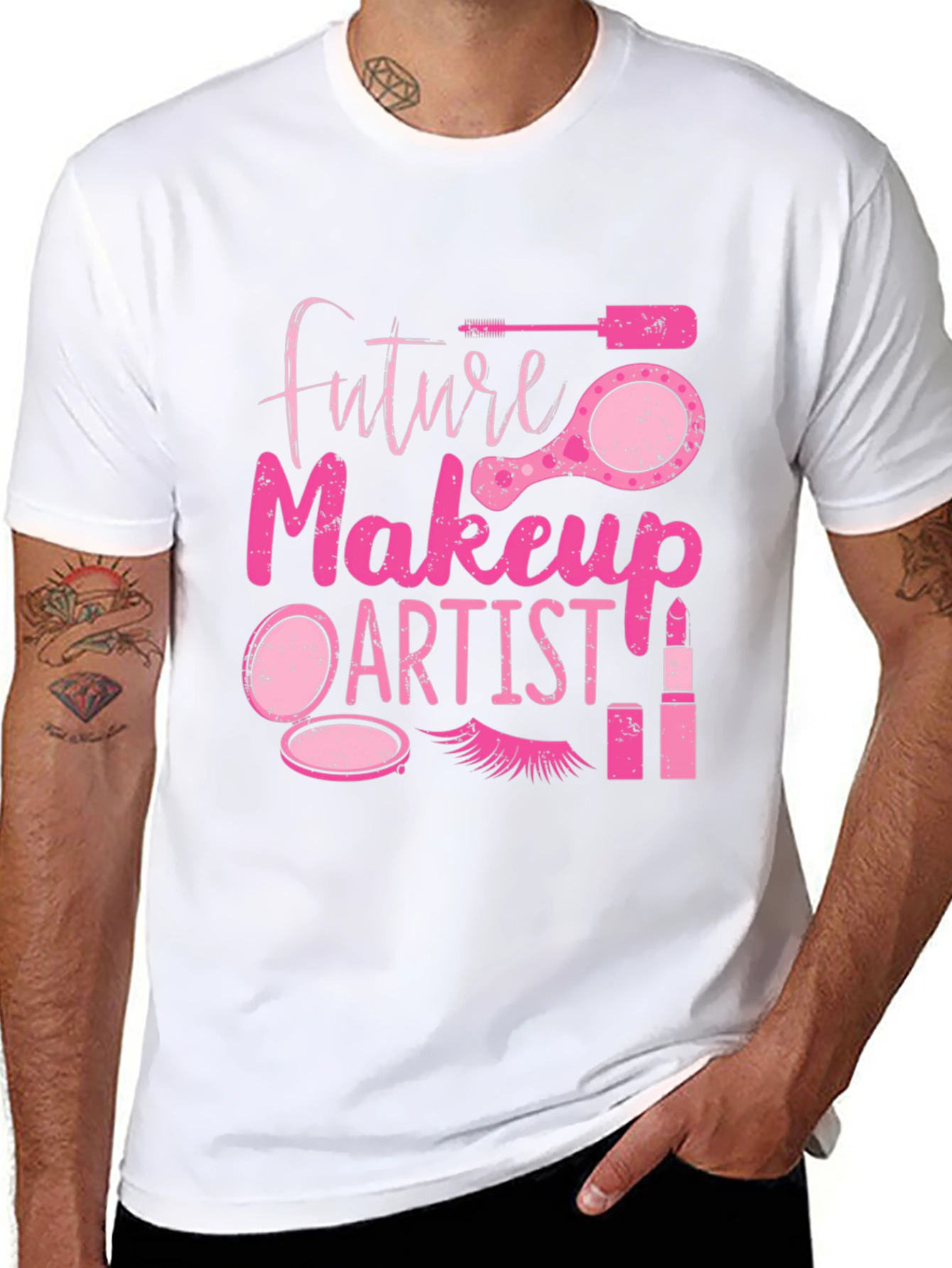 Black Future Makeup Artist T-Shirt - Beauty Fashion view 8