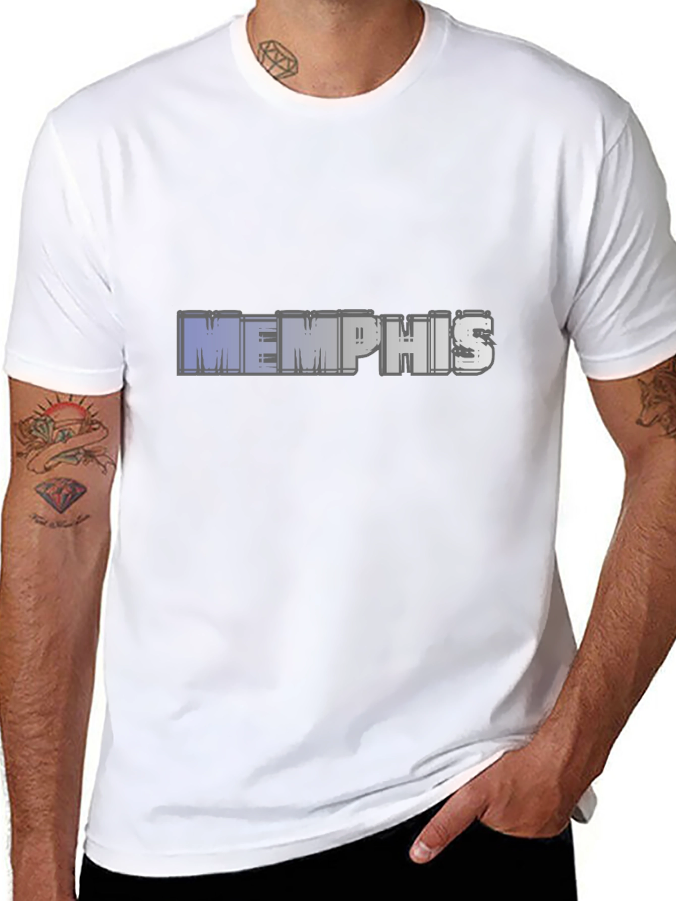 Black Memphis Graphic T-Shirt view 8