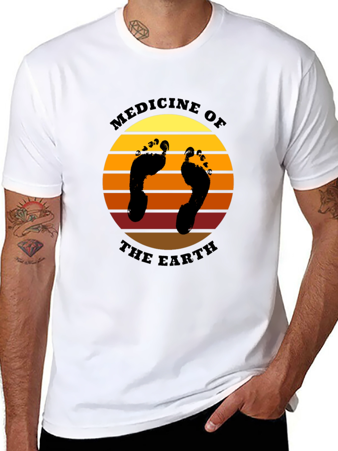 Black Medicine of the Earth Graphic Tee view 8