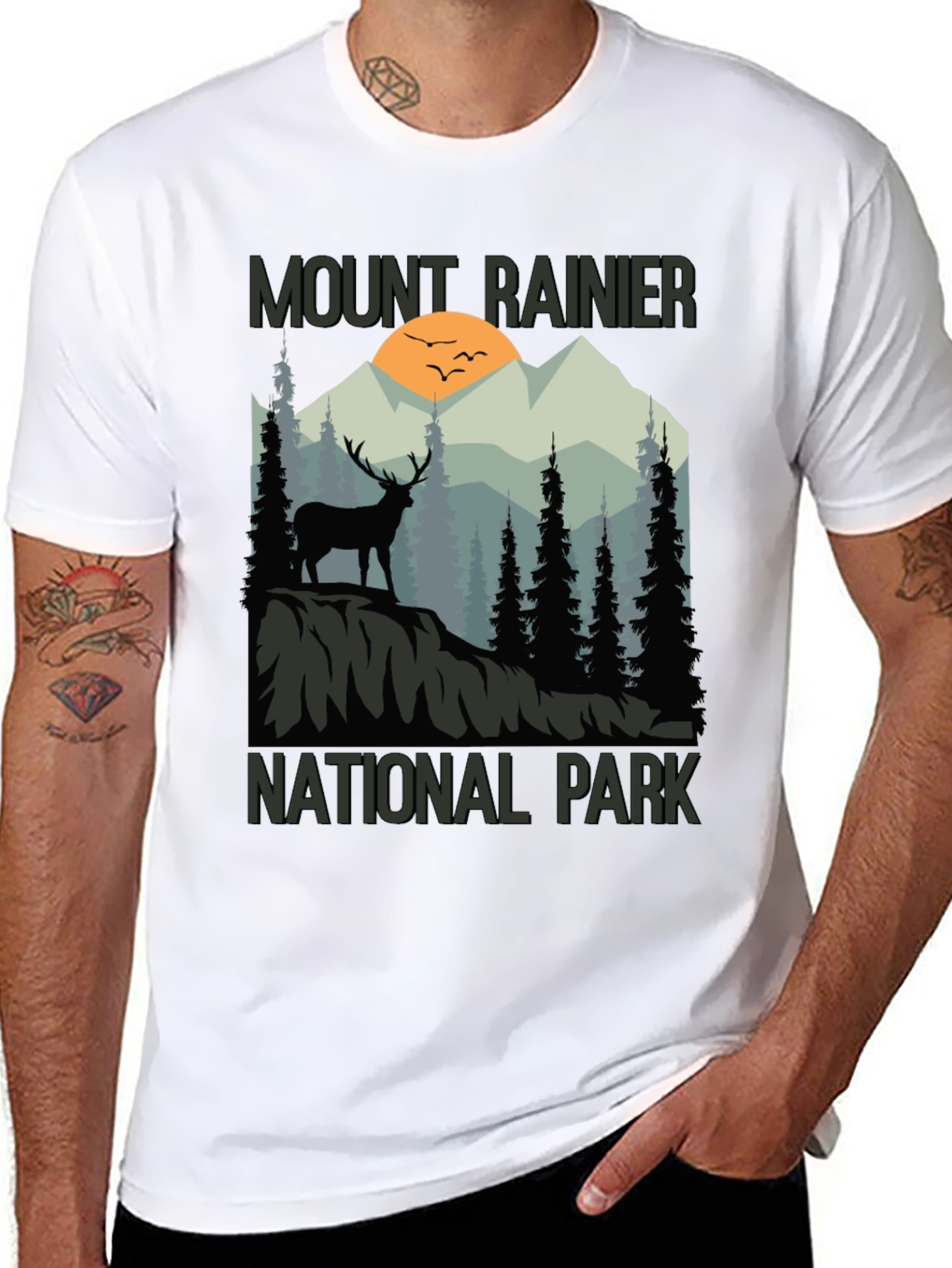 Mount Rainier National Park Graphic T-Shirt - 8