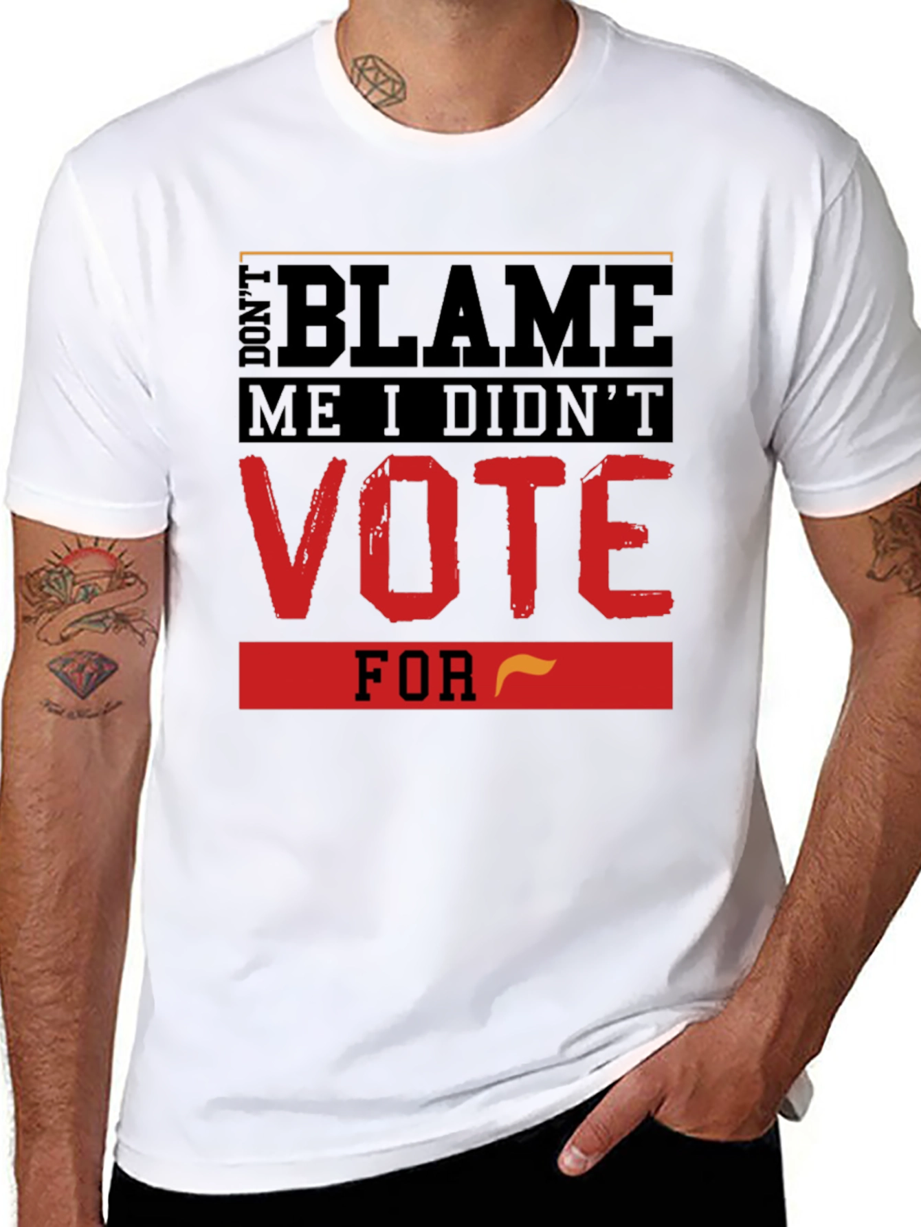 Black Don't Blame Me T-Shirt, Vote Political Tee view 8