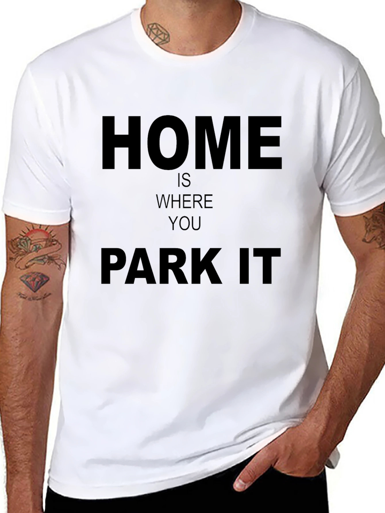 Black Home Is Where You Park It - Graphic T-Shirt view 8