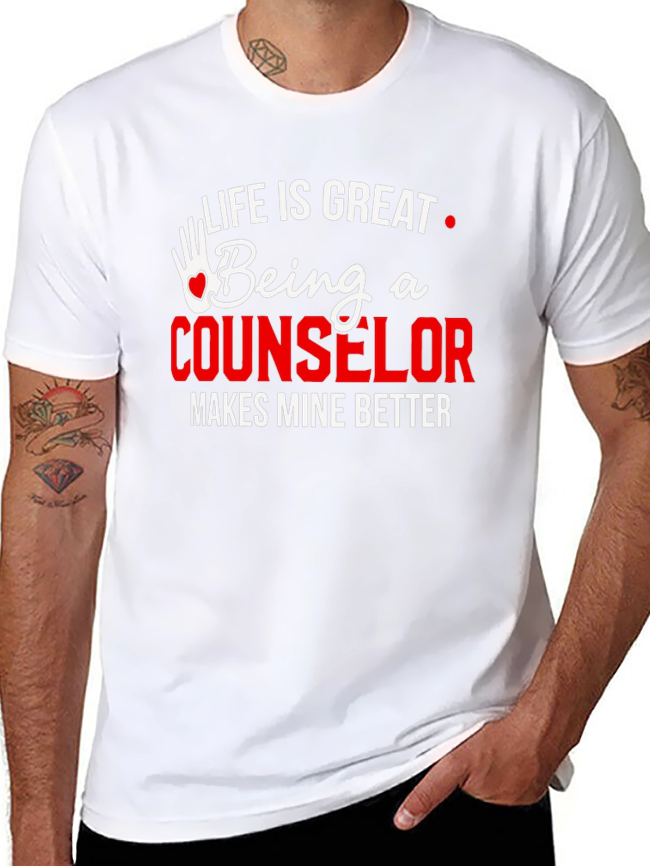 Black Life is Great Counselor T-Shirt view 8