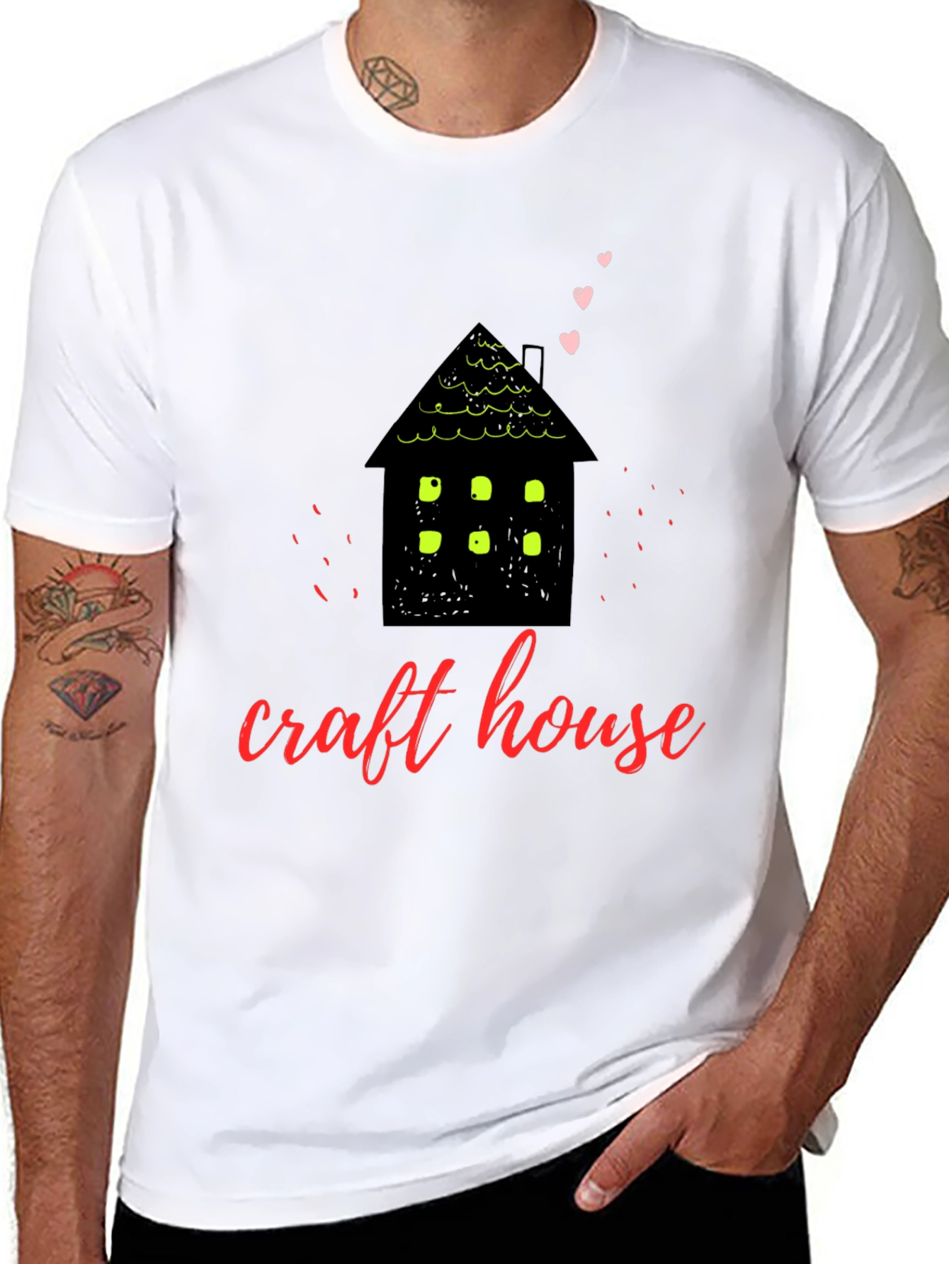 Black Craft House Graphic Tee - Cozy & Creative view 8
