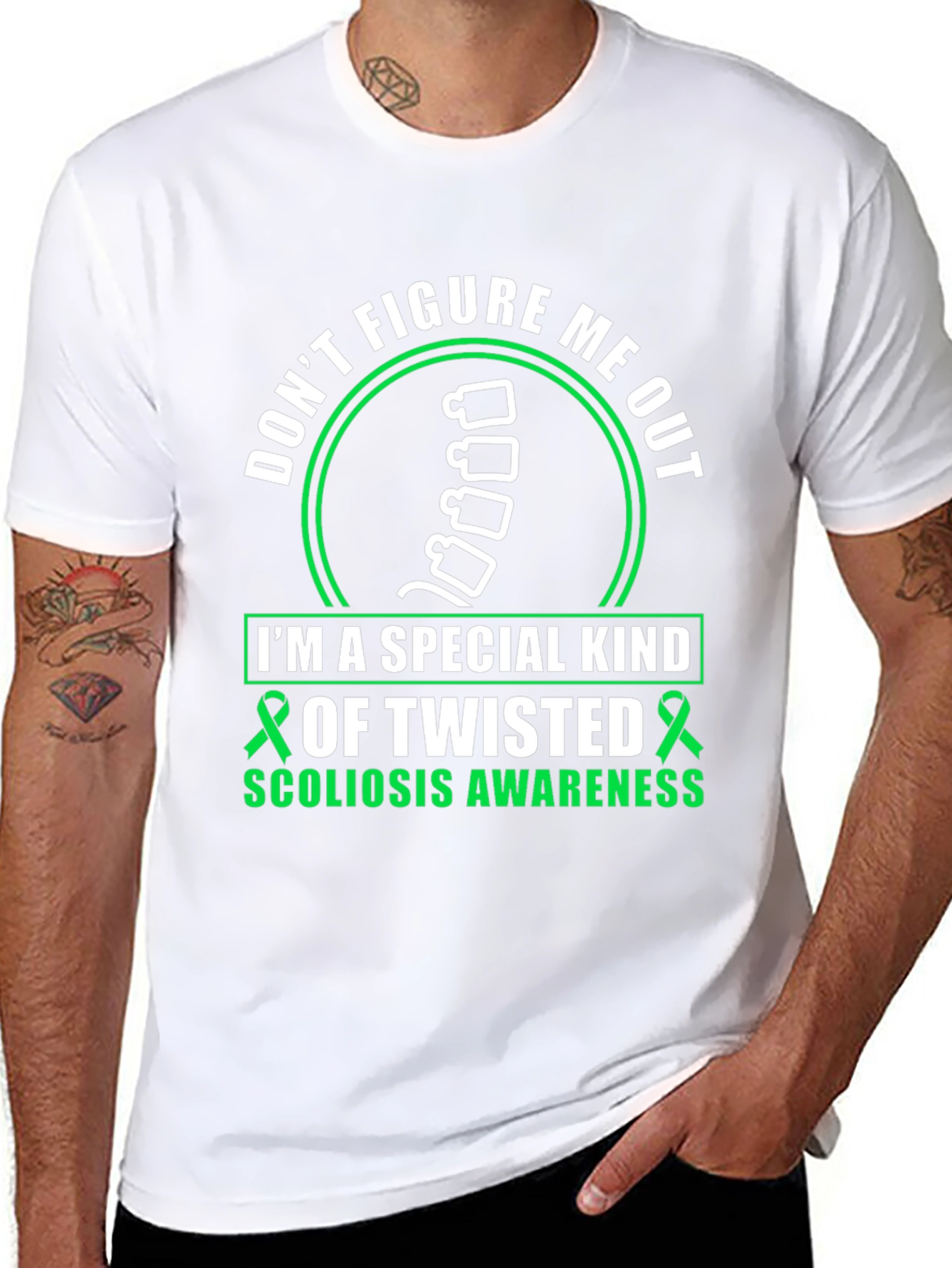 Twisted Scoliosis Awareness T-Shirt - 8