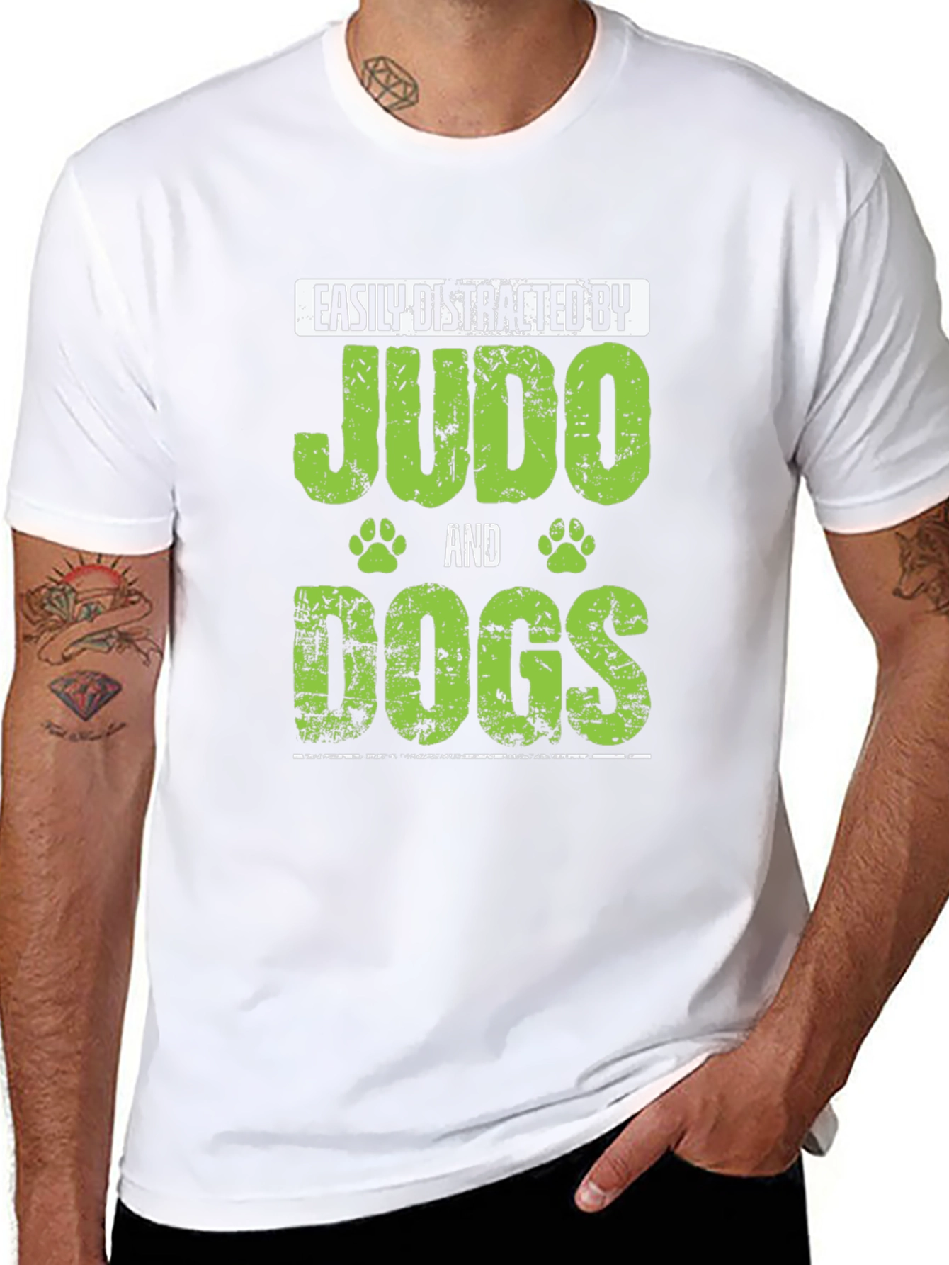 Black Judo and Dogs T-Shirt view 8
