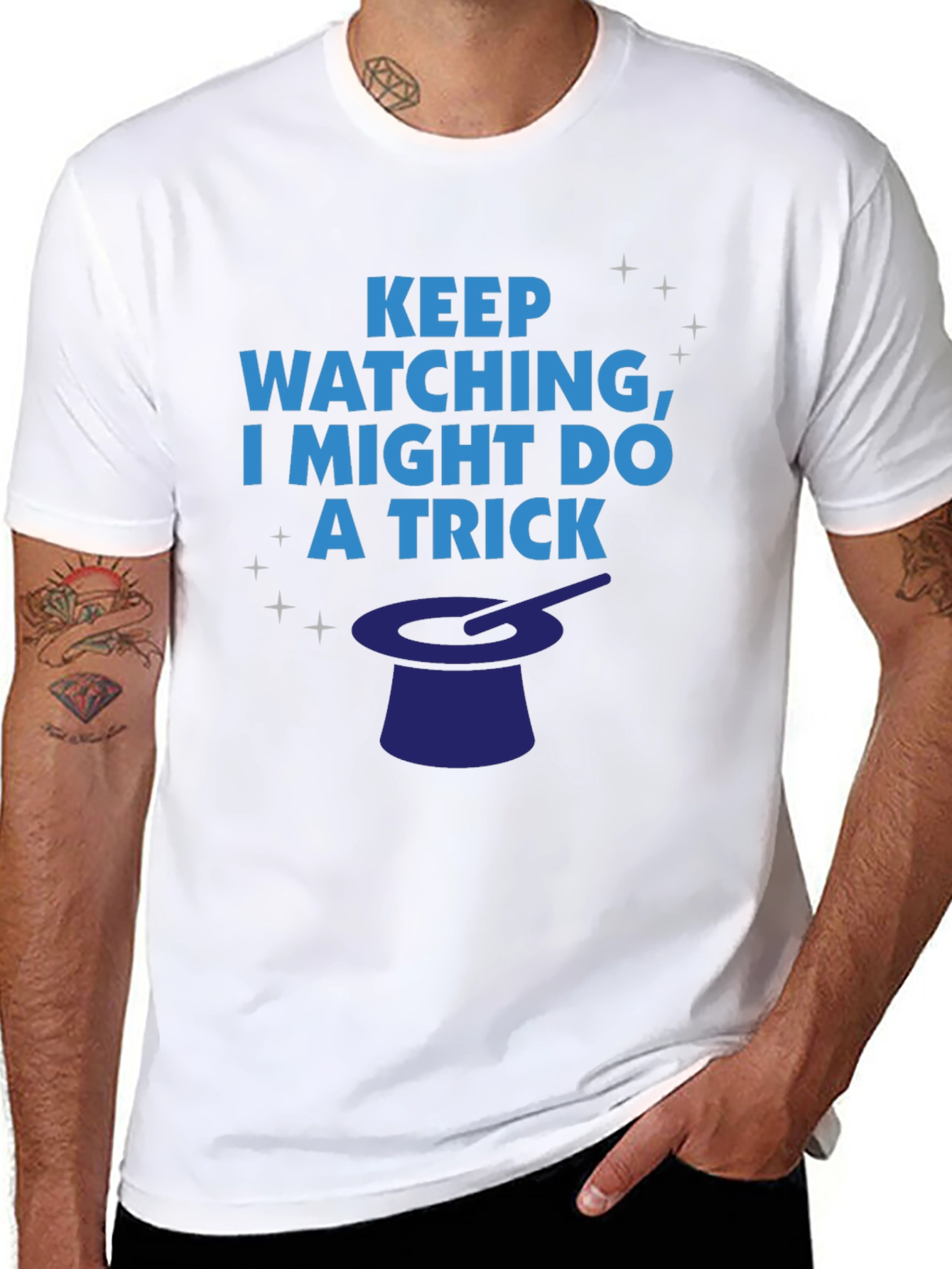 Black Magic Trick T-Shirt - Keep Watching Graphic Tee view 8