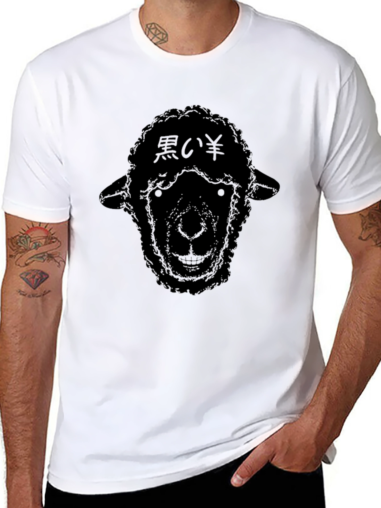 Black Black Sheep Graphic Tee - Men's Short Sleeve T-Shirt view 8