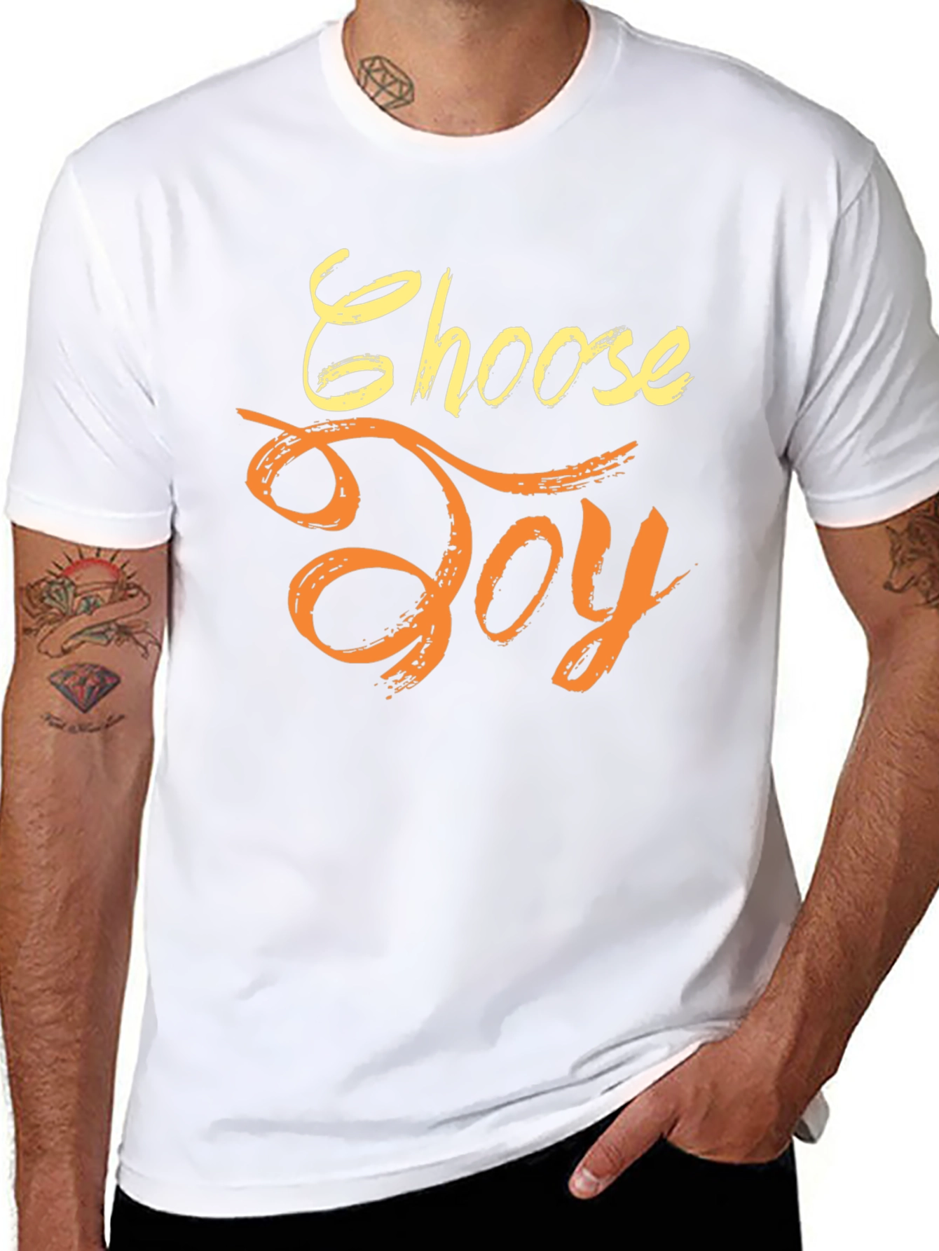 Black Choose Joy Graphic T-Shirt view 8