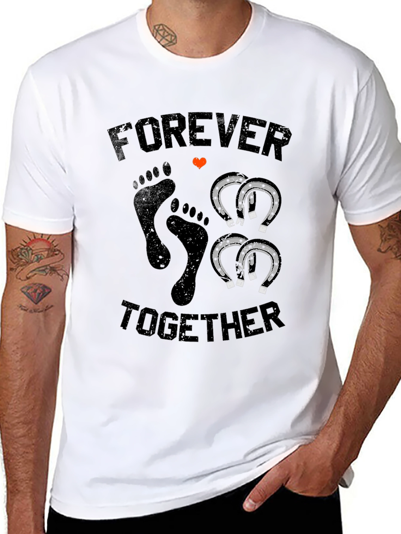 Black Forever Together Graphic Tee view 8