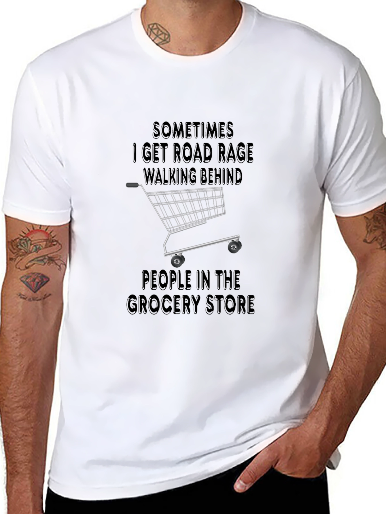 Road Rage Grocery Store T-Shirt - 8